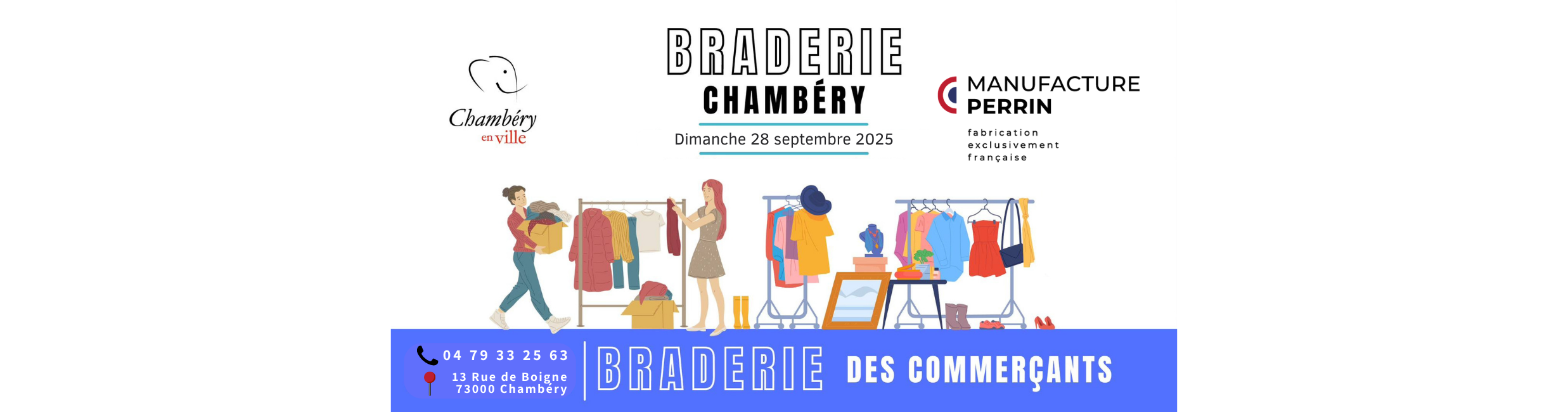 Grande Braderie d’automne à Chambéry : 28 septembre 2025 !