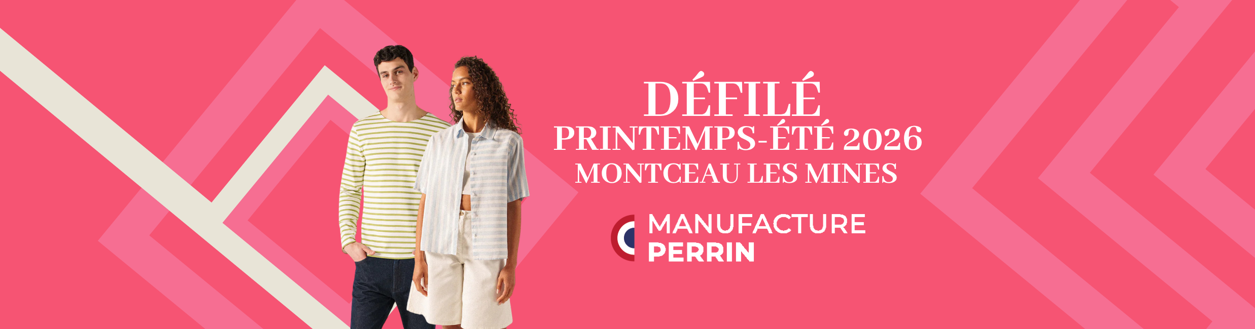 Défilé de mode Made In France collections printemps-été Manufacture Perrin à Montceau-les-mines.