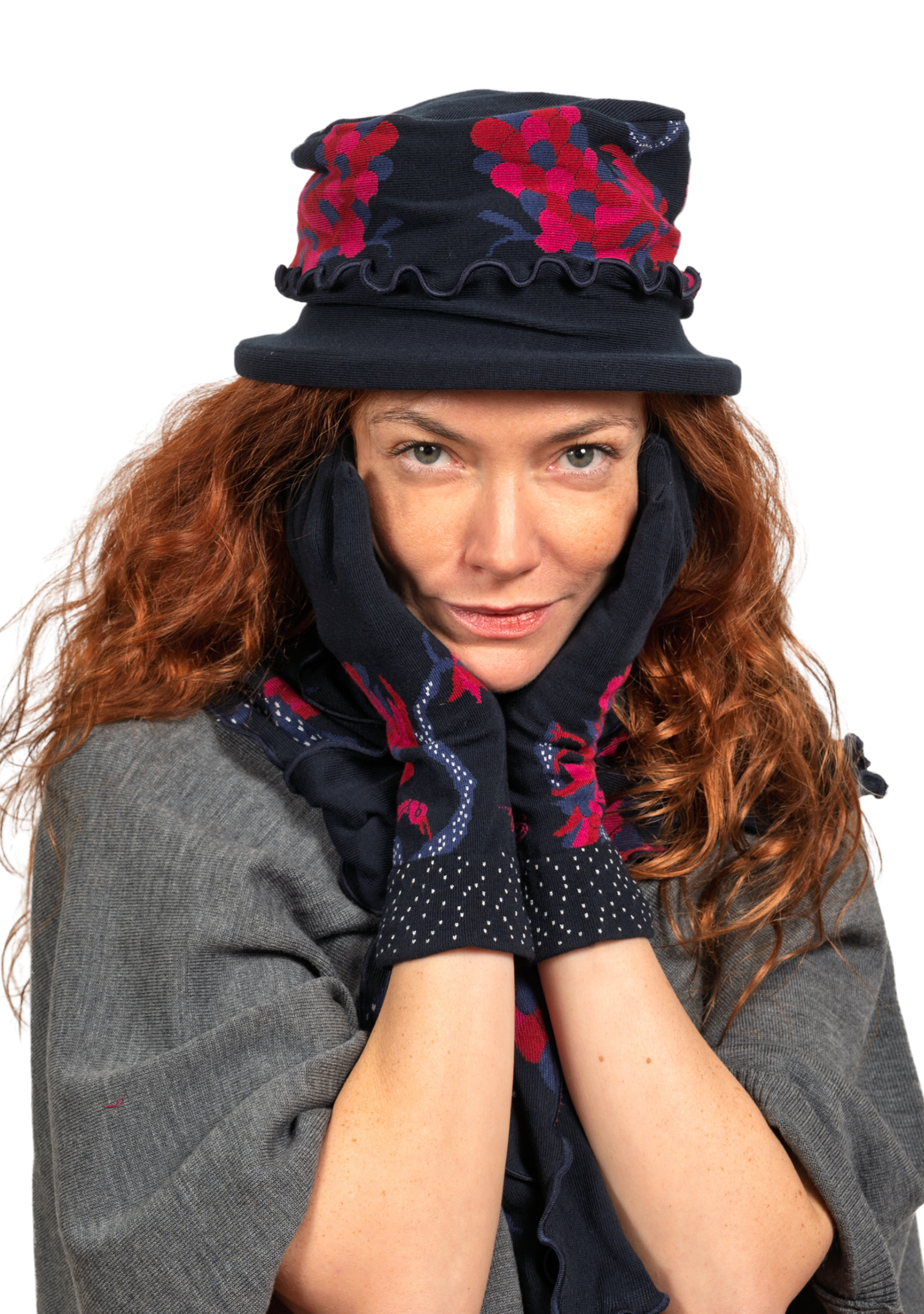 Chapeau femme coton Berthe Le Paon