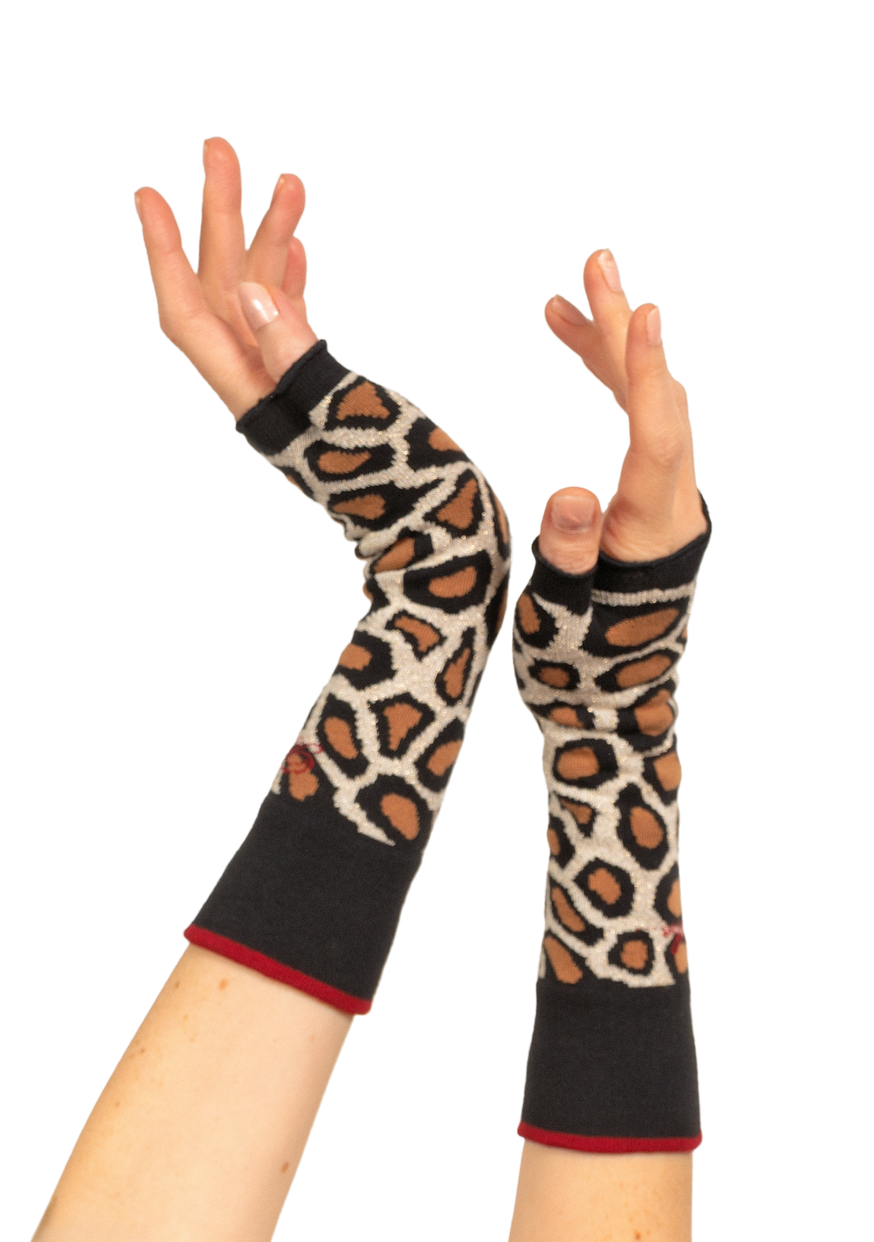 Mitaines femme coton Berthe Léopard