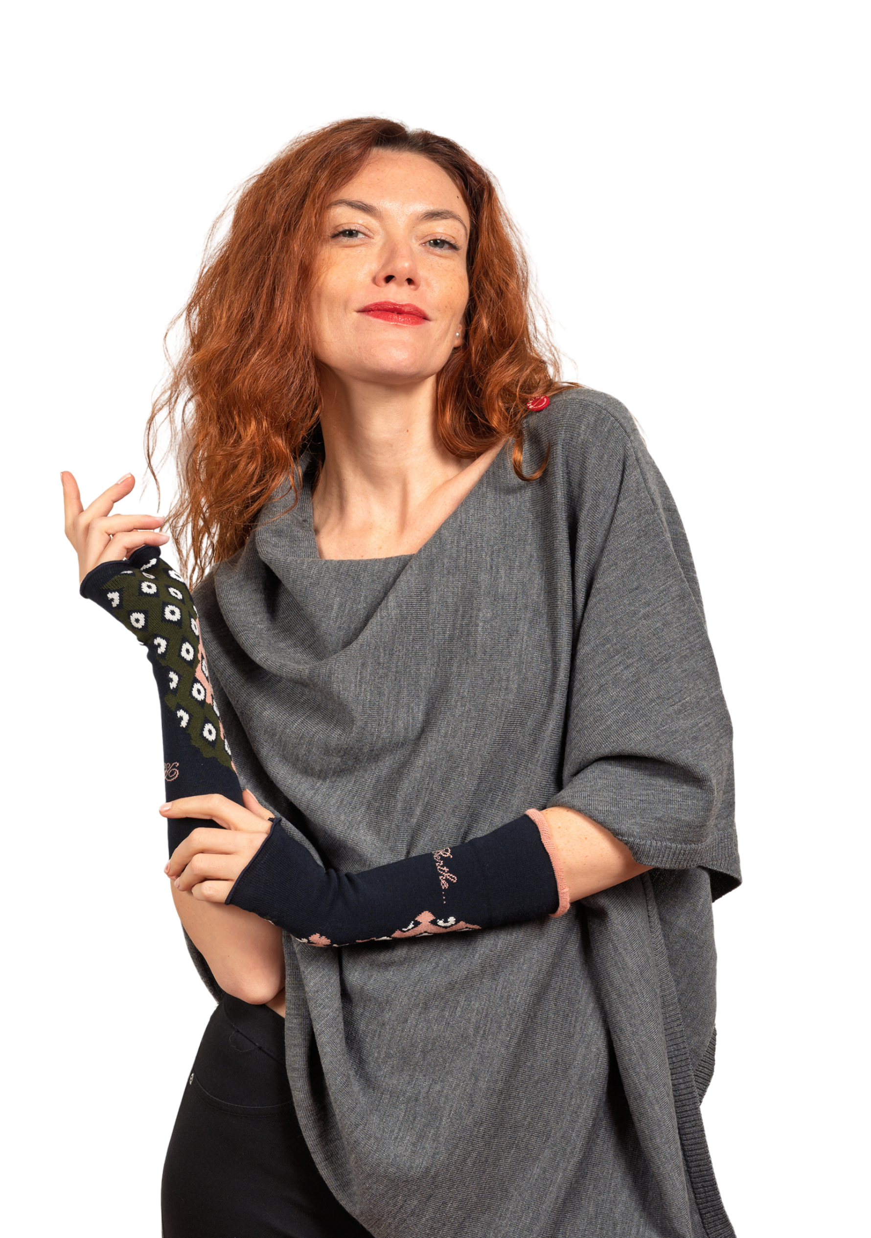 Mitaines femme coton Berthe Losanges