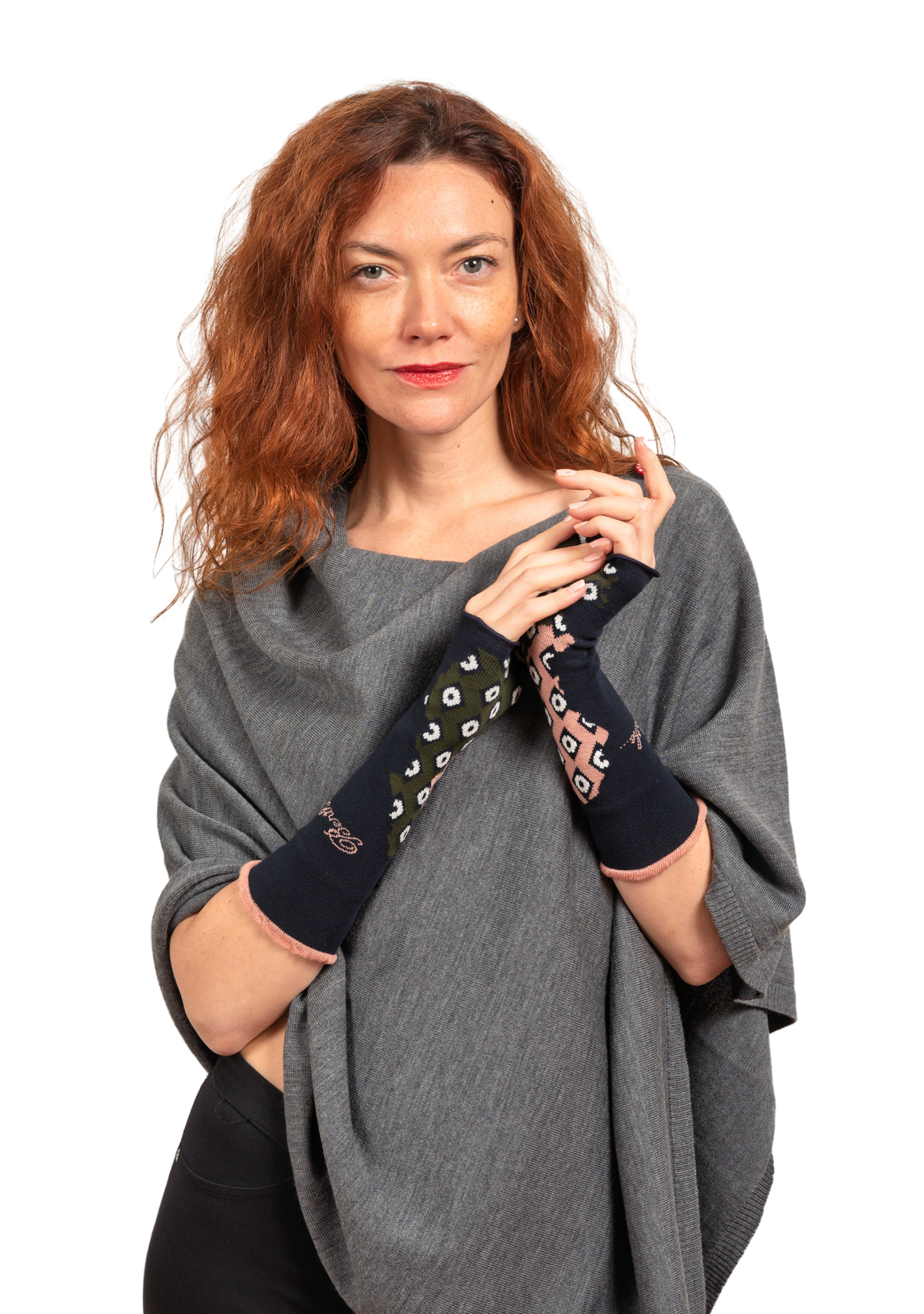 Mitaines femme coton Berthe Losanges