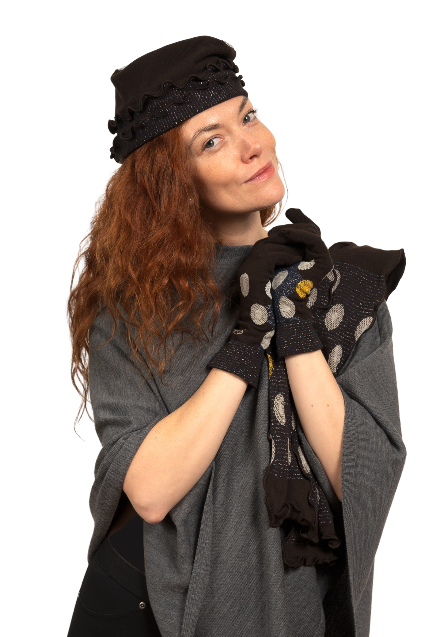 Écharpe femme coton Berthe Fleurs Graphiques