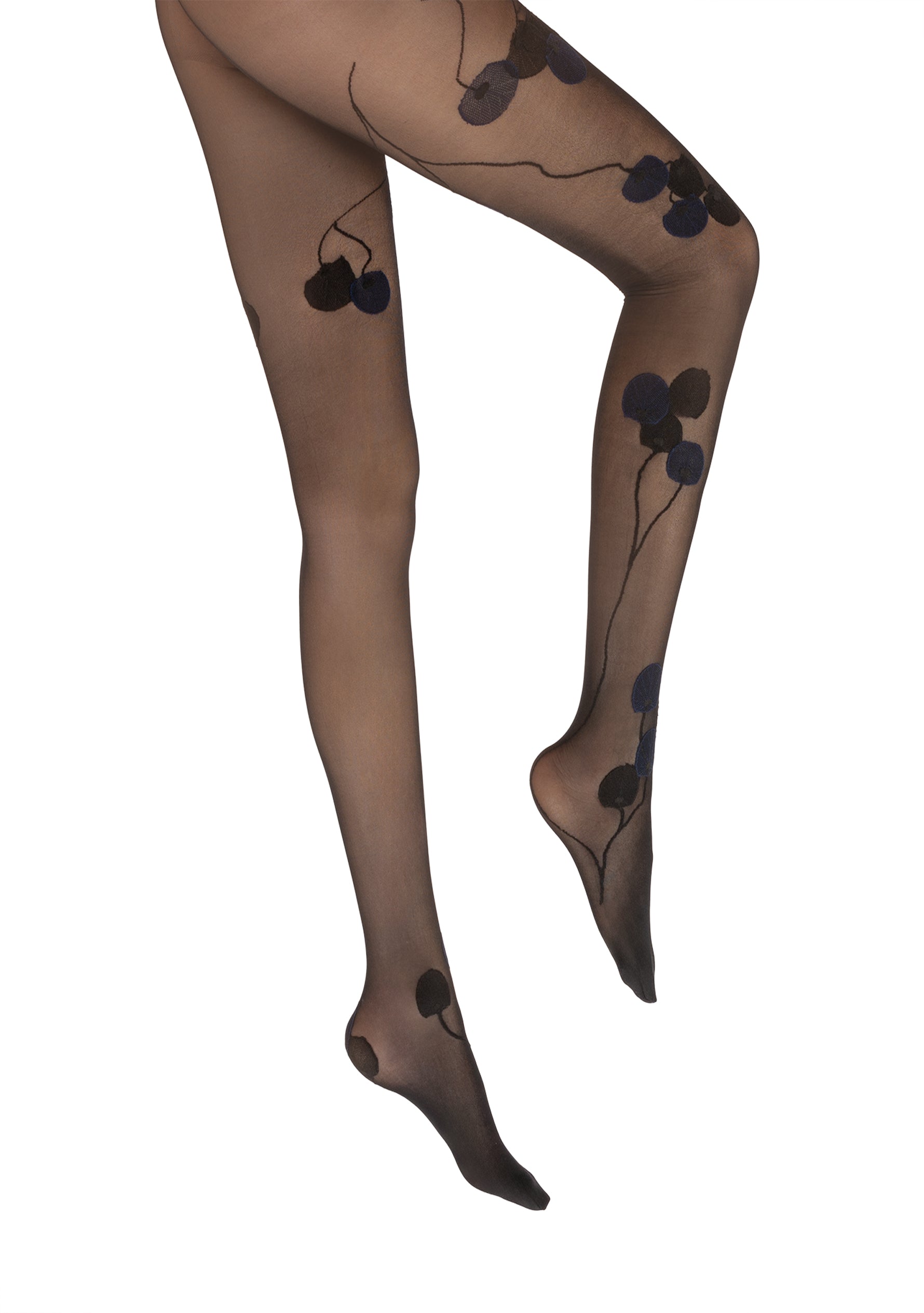 Collants femme 30D noir monnaie du pape marine