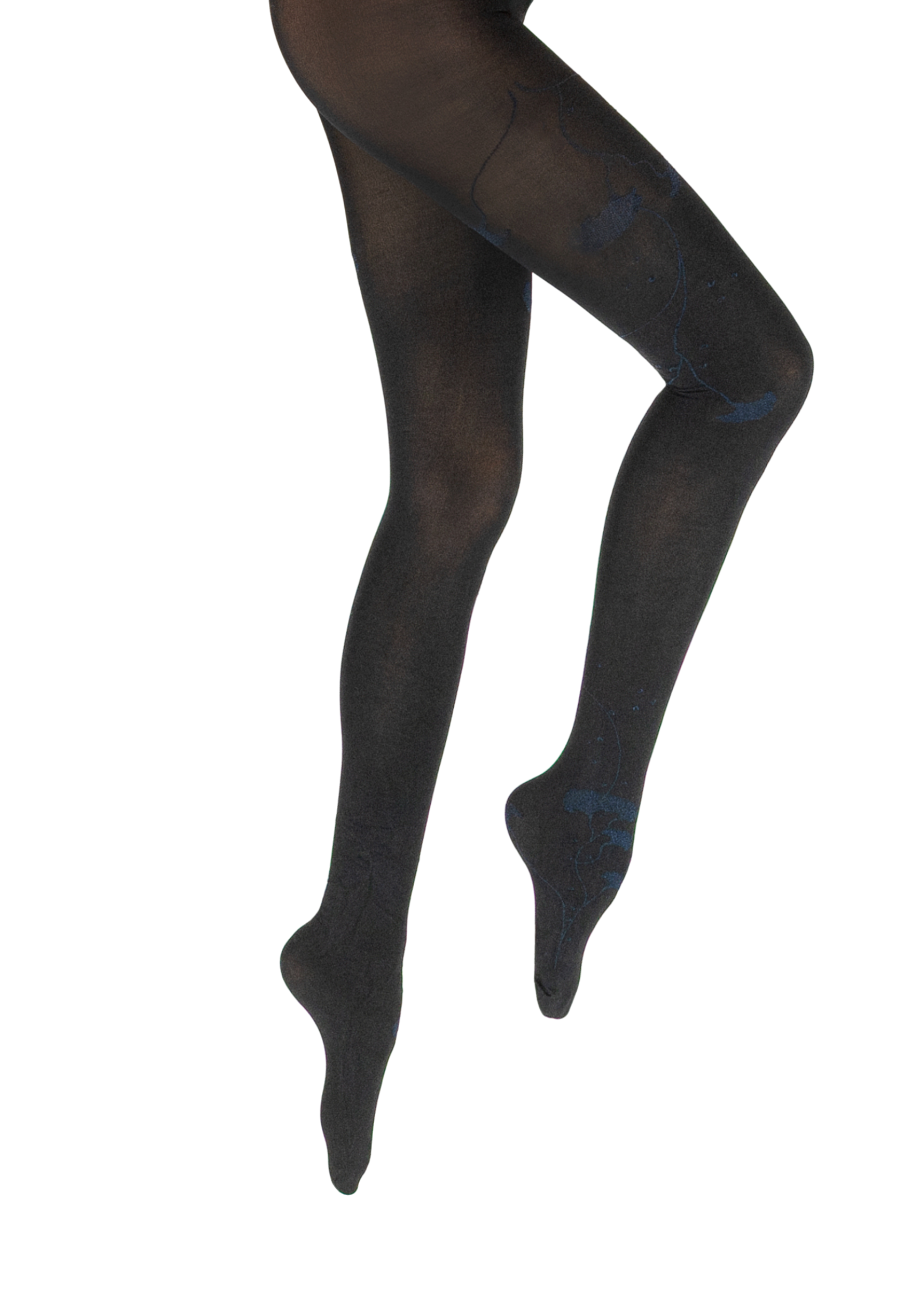 Collants femme 40 deniers Berthe Albizia Noir/Marine