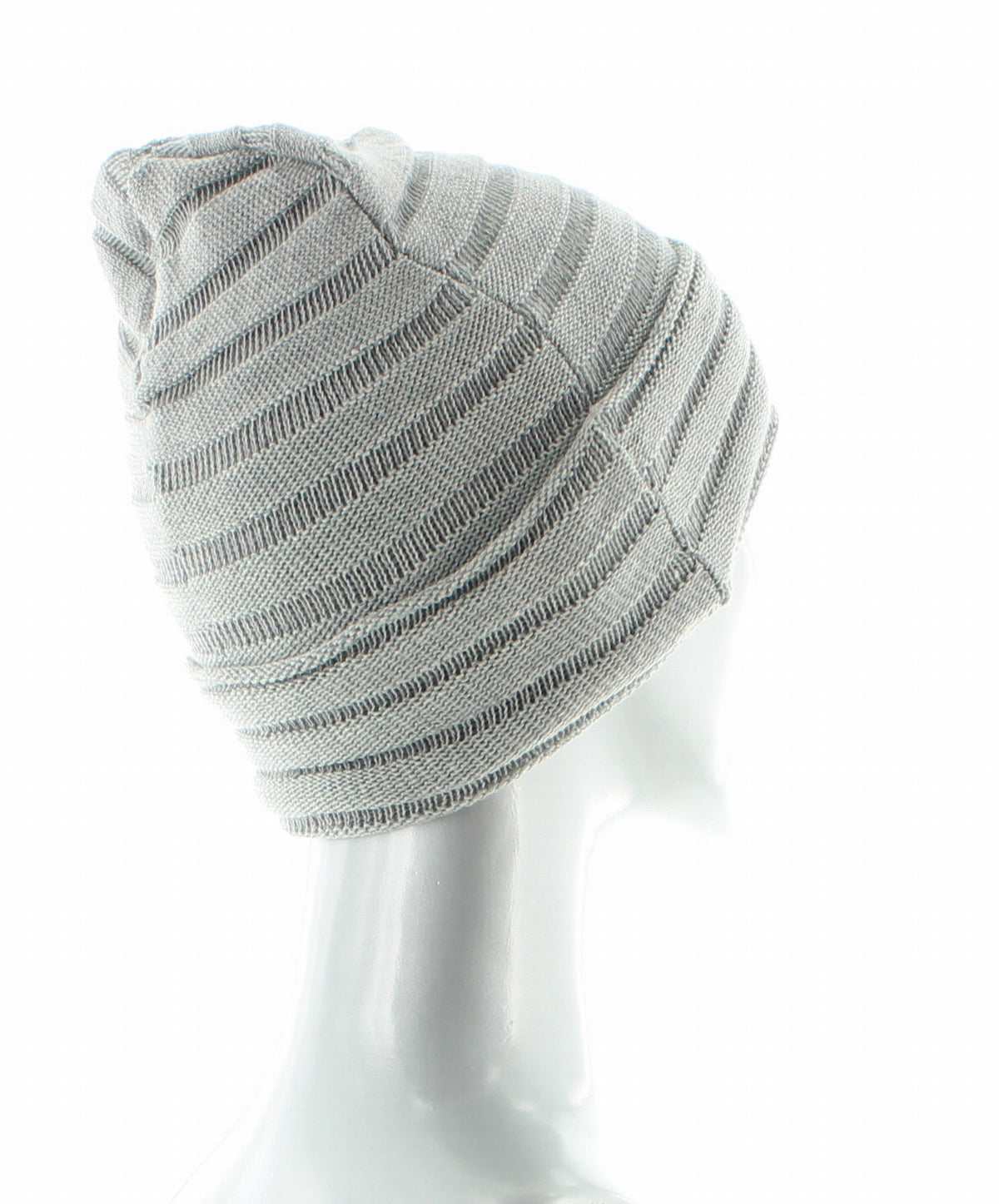 Bonnet Maille Plissée Pur coton Bio GRIS CLAIR