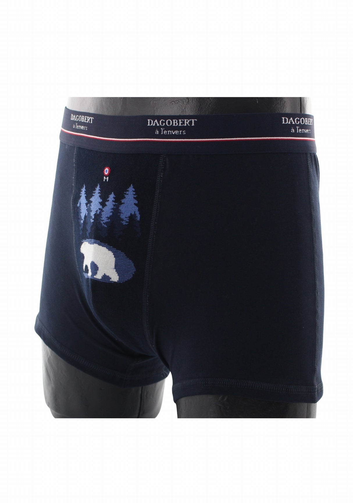 Boxer coton homme Dagobert à l’envers Forêt Marine/Bleu MARINE/BLEU