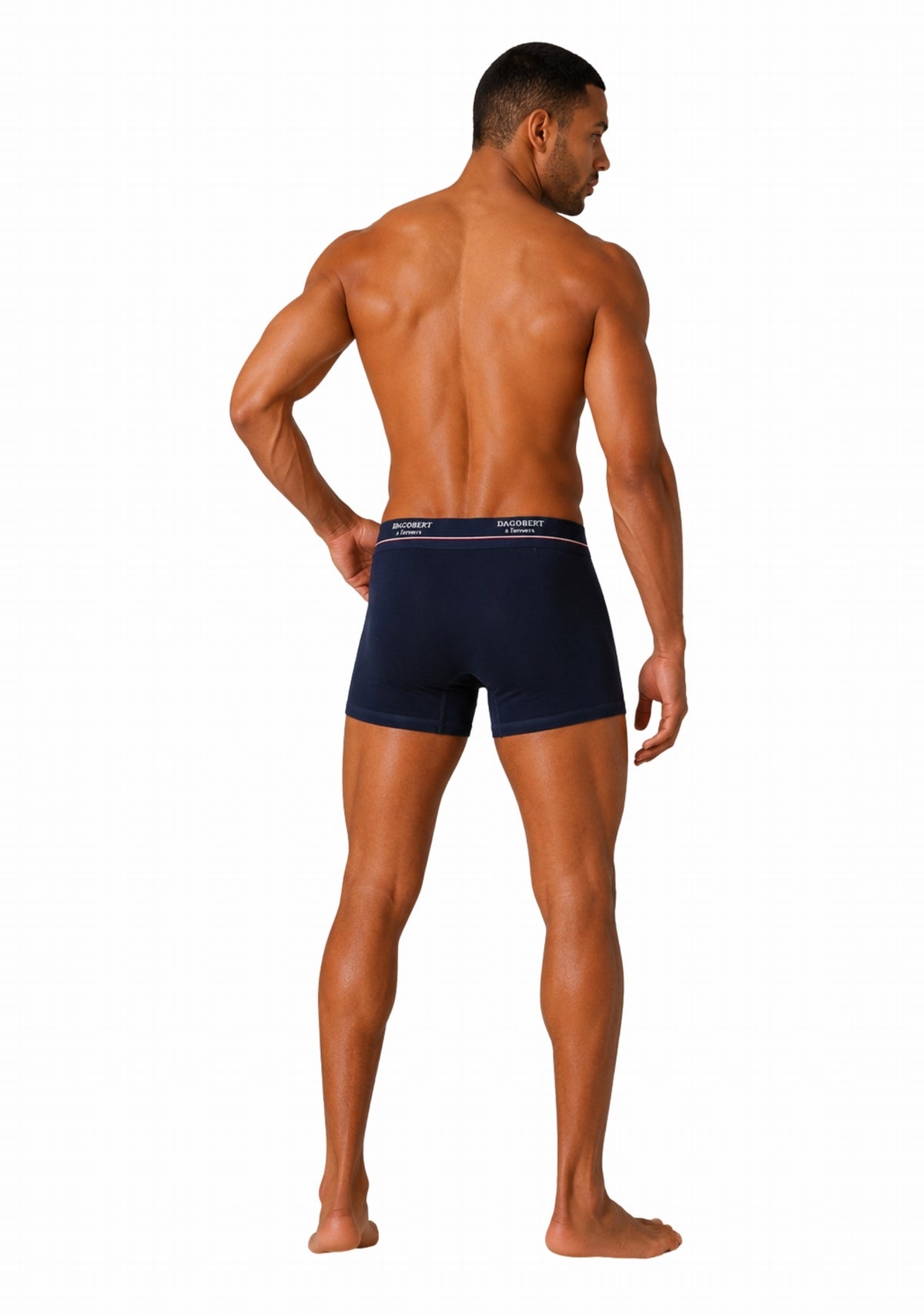 Boxer coton homme Dagobert à l’envers Forêt Marine/Bleu MARINE/BLEU