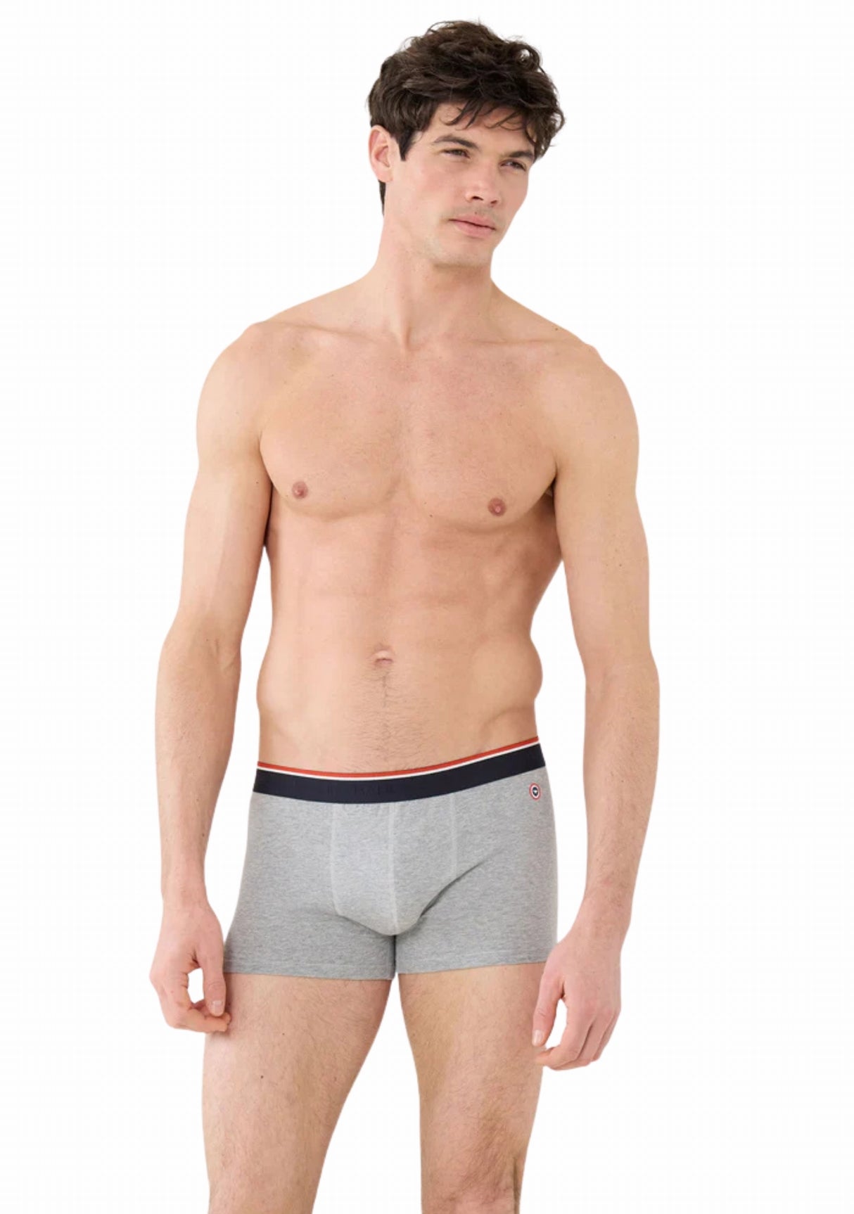 Boxer homme coton Marius gris chiné GRIS CHINE