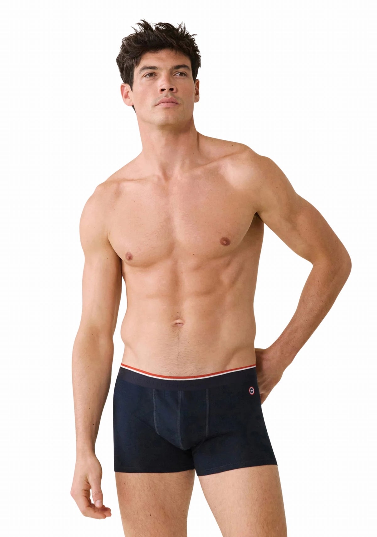 Boxer homme coton Marius marine MARINE