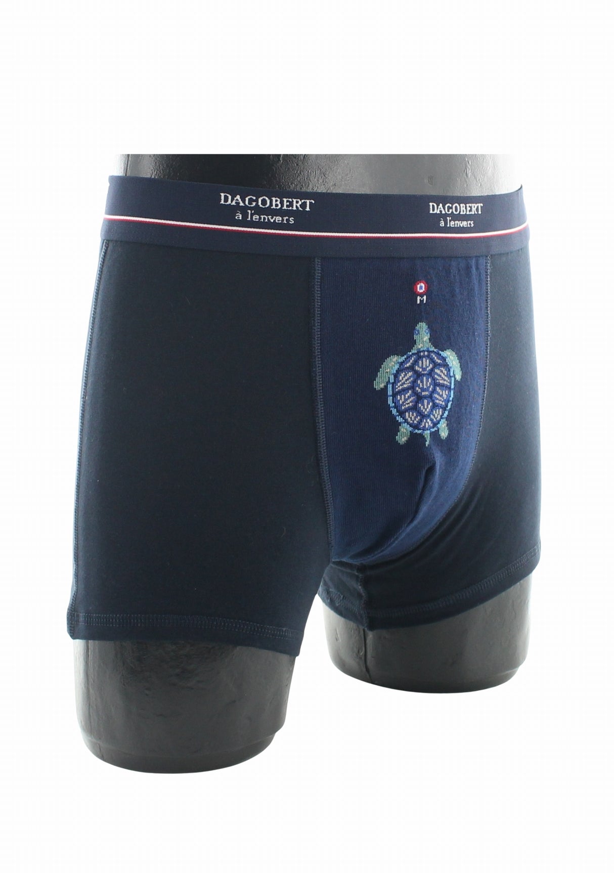 Boxer homme coton tortue bleu marine BLEU MARINE