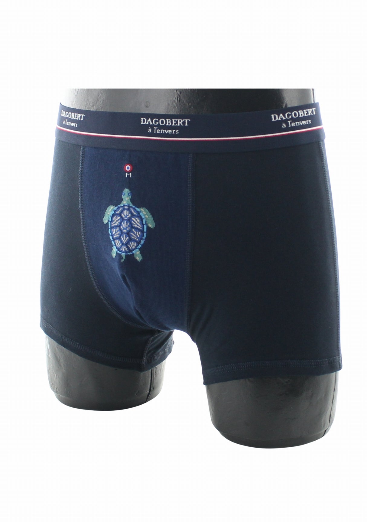 Boxer homme coton tortue bleu marine BLEU MARINE