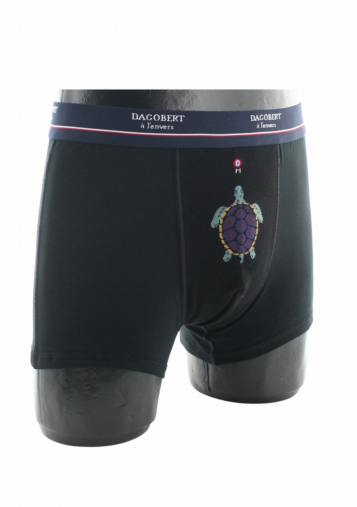 Boxer homme coton tortue noir NOIR