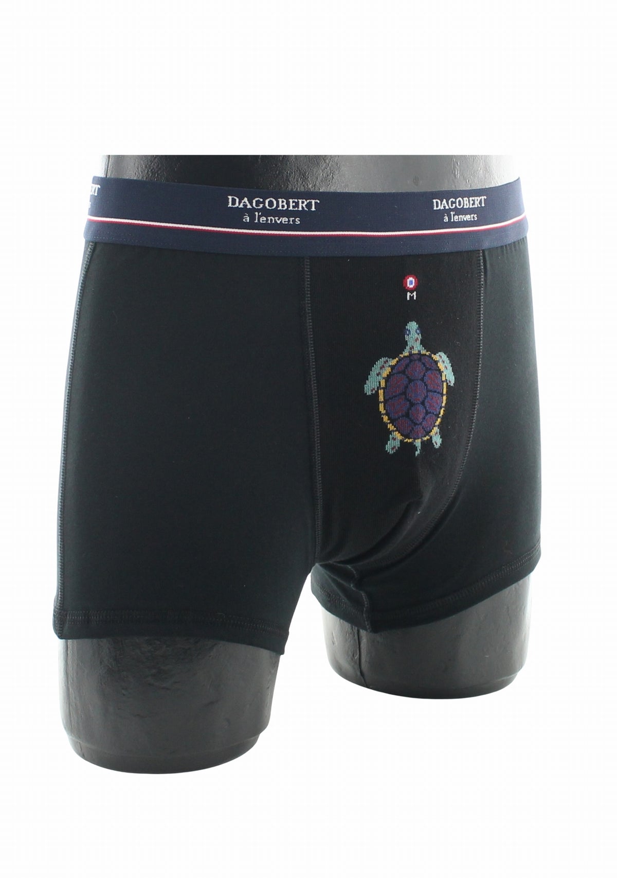 Boxer homme coton tortue noir NOIR