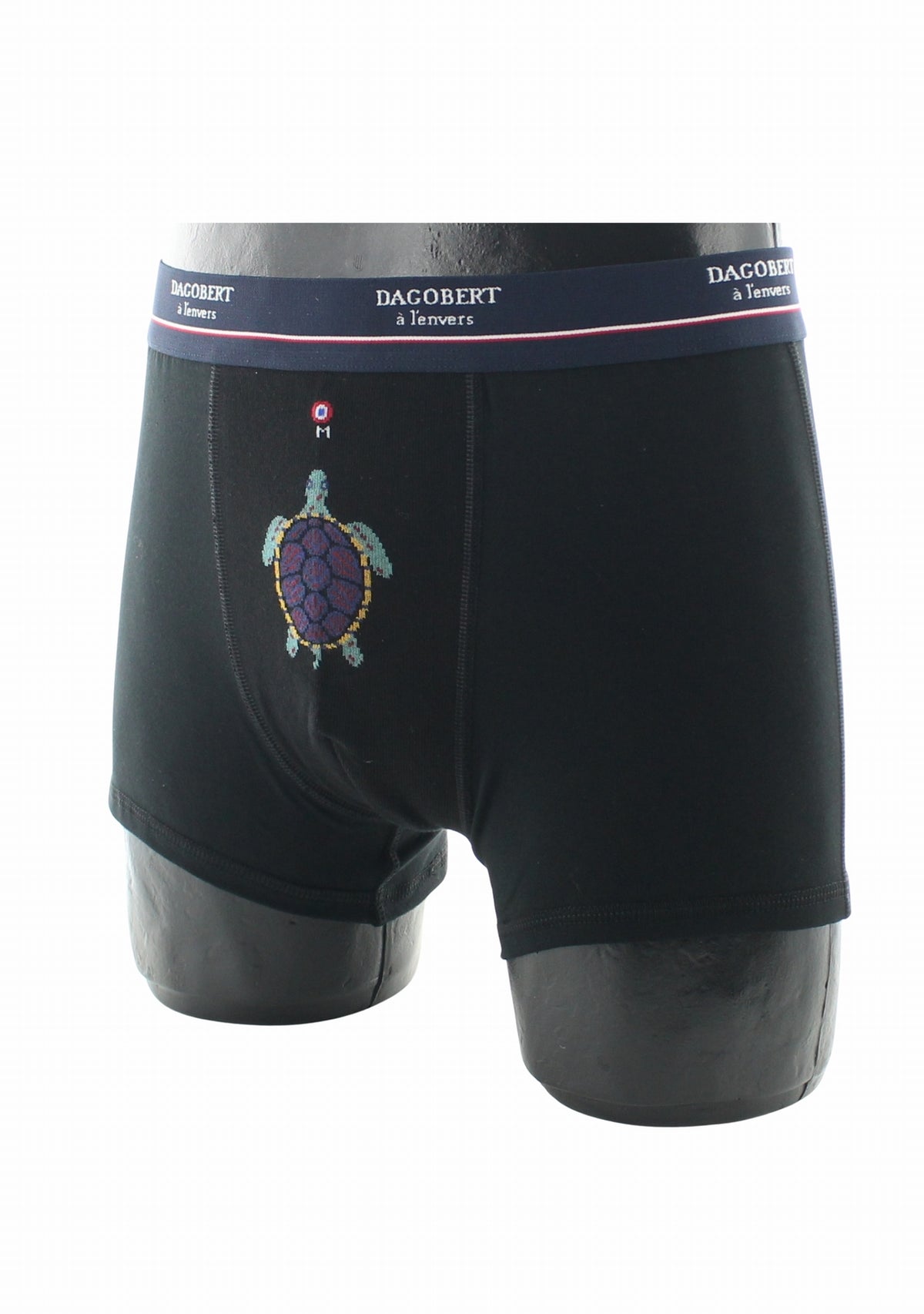 Boxer homme coton tortue noir NOIR