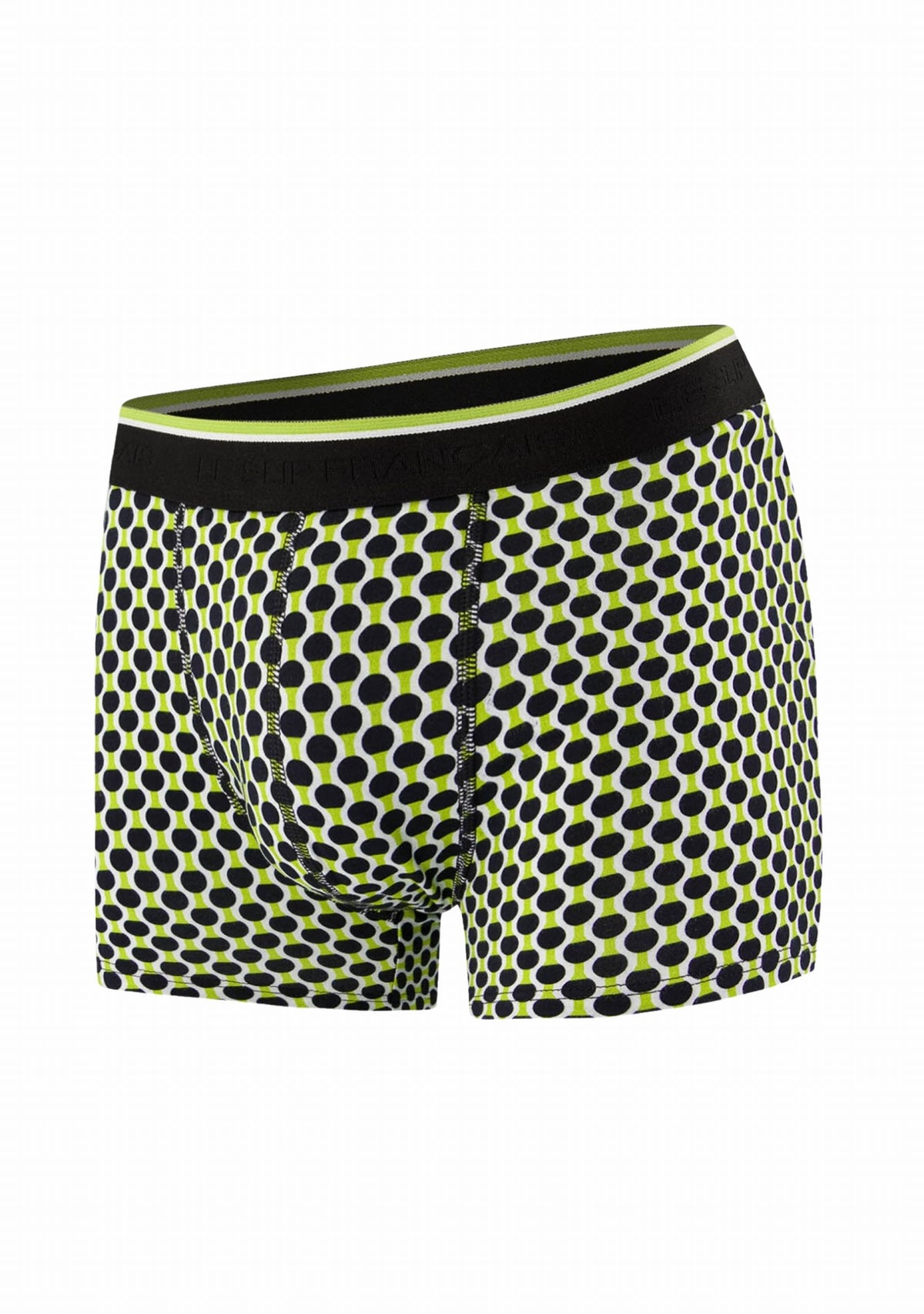 Boxer homme made in France Marius Raquettes Jaune Anis - Le Slip Français JAUNE ANIS