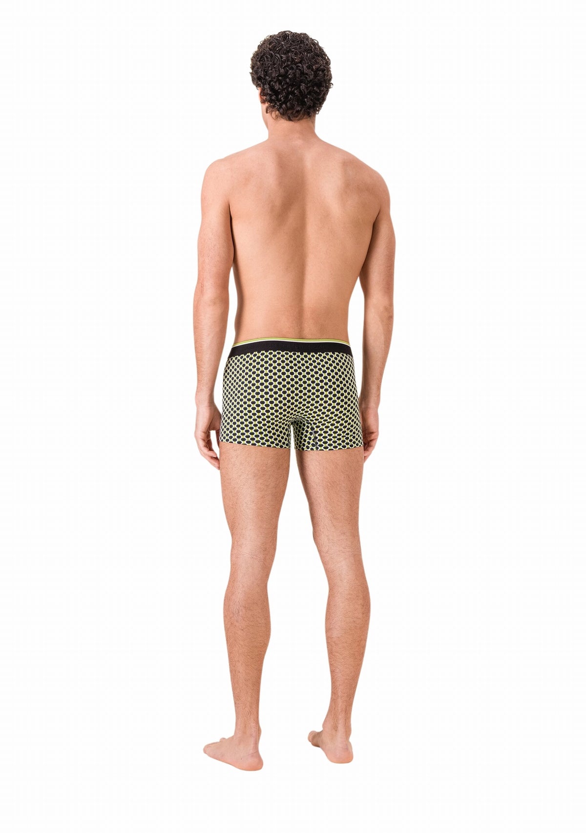 Boxer homme made in France Marius Raquettes Jaune Anis - Le Slip Français JAUNE ANIS