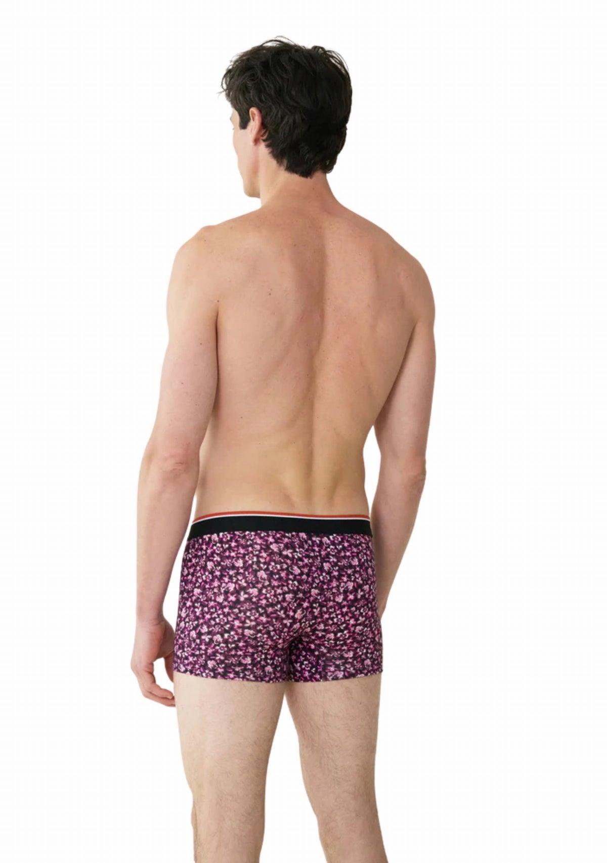 Boxer homme Marius Hibiscus Prune Le Slip Français HIBISCUS PRUNE