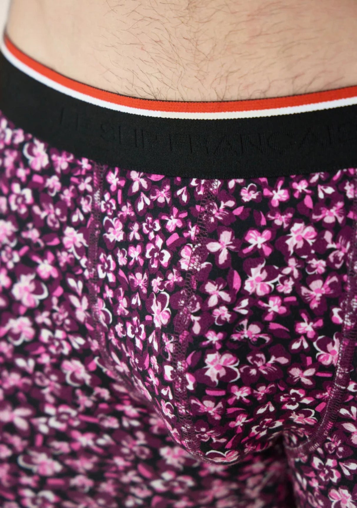 Boxer homme Marius Hibiscus Prune Le Slip Français HIBISCUS PRUNE