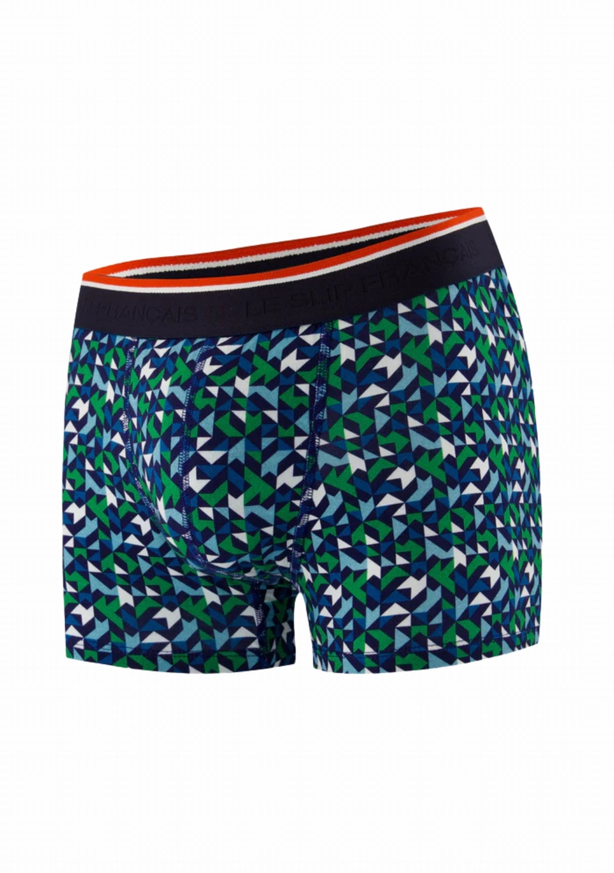 Boxer homme Marius Mosaïque Indigo Le Slip Français INDIGO