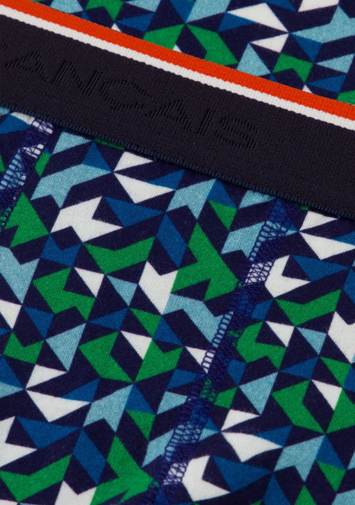 Boxer homme Marius Mosaïque Indigo Le Slip Français INDIGO