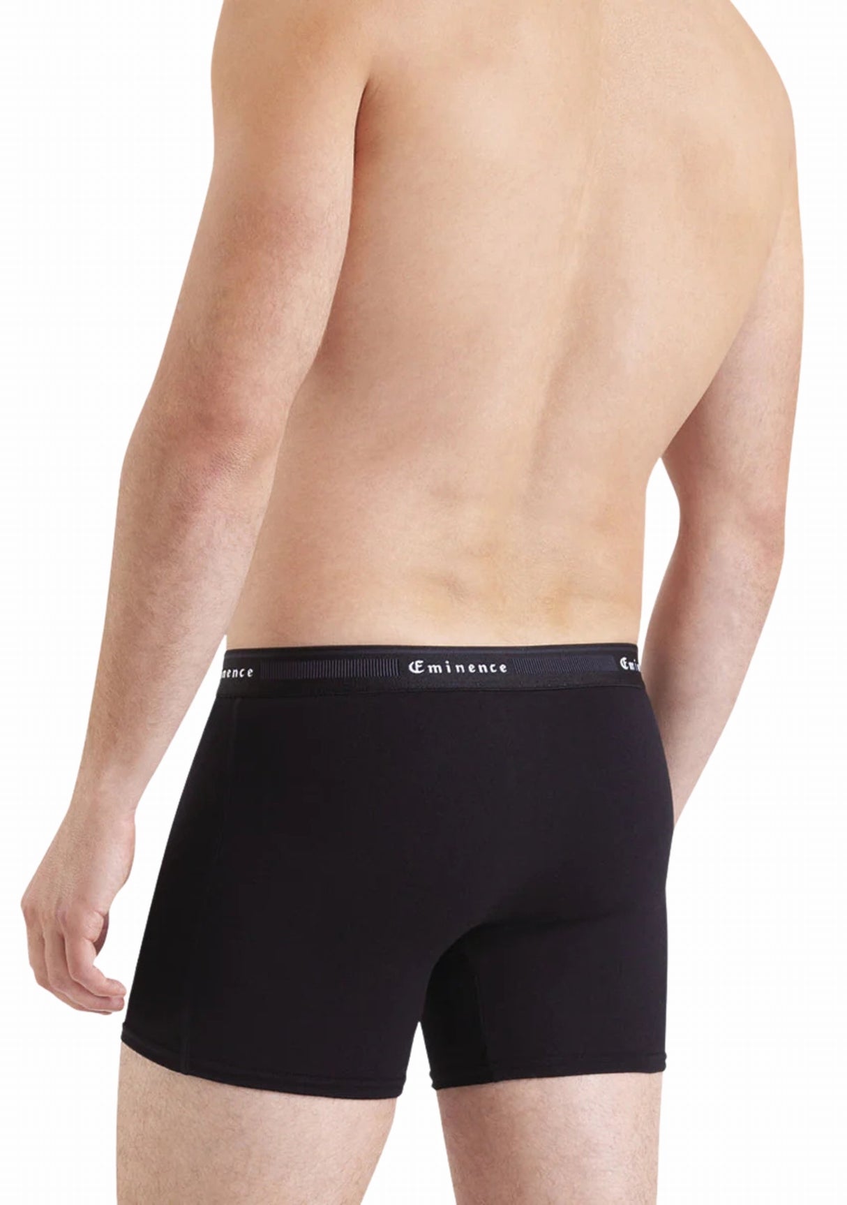 Boxer homme Tailor Eminence - Coupe ergonomique 201 Made in France NOIR