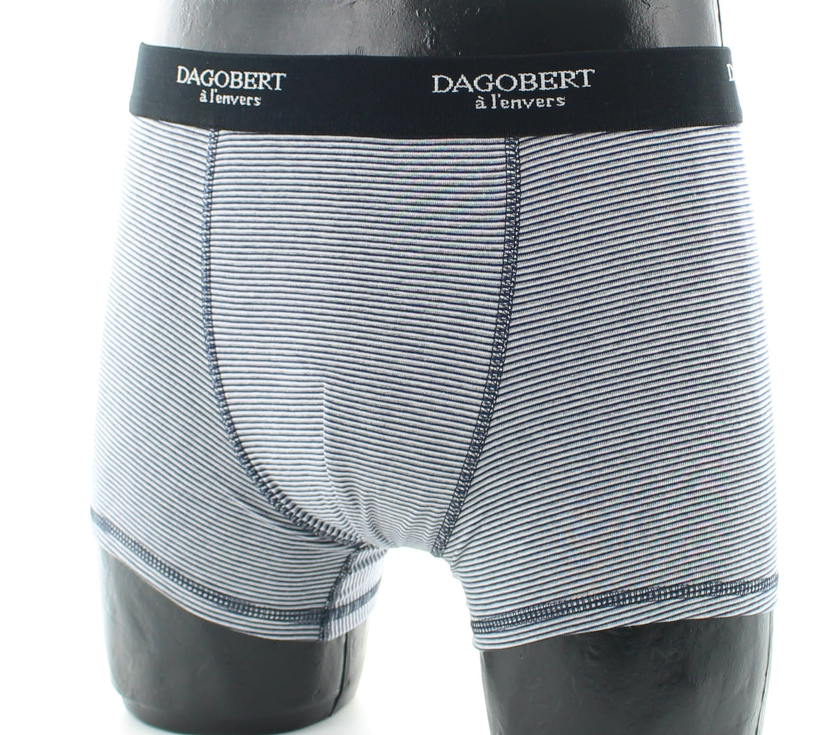 Boxer rayé "Croisière" - Gris Blanc et Marine GRIS BLANC-MARINE