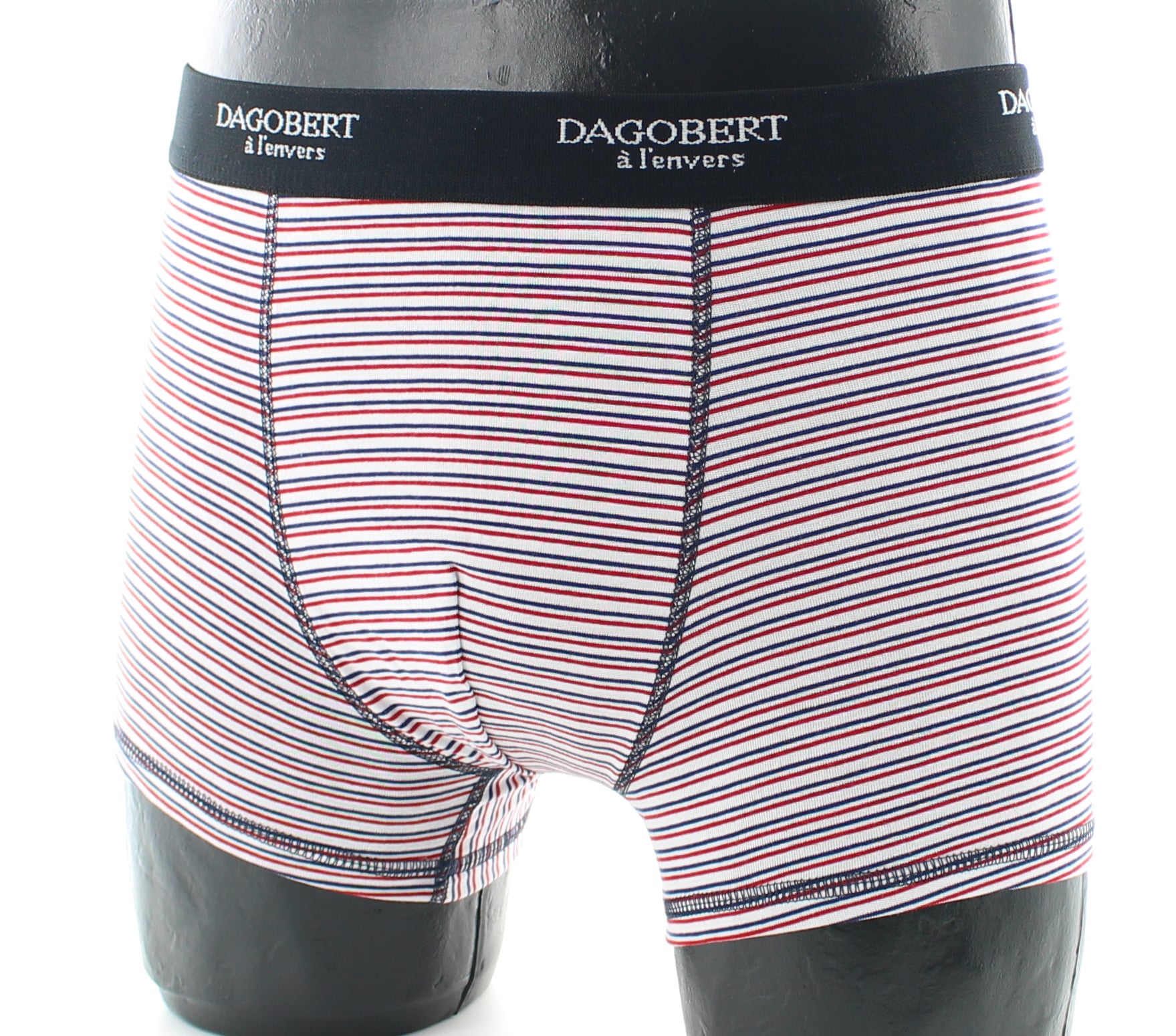 Boxer rayé "Croisière" - Marine/Blanc/Rouge BLANC-MARINE