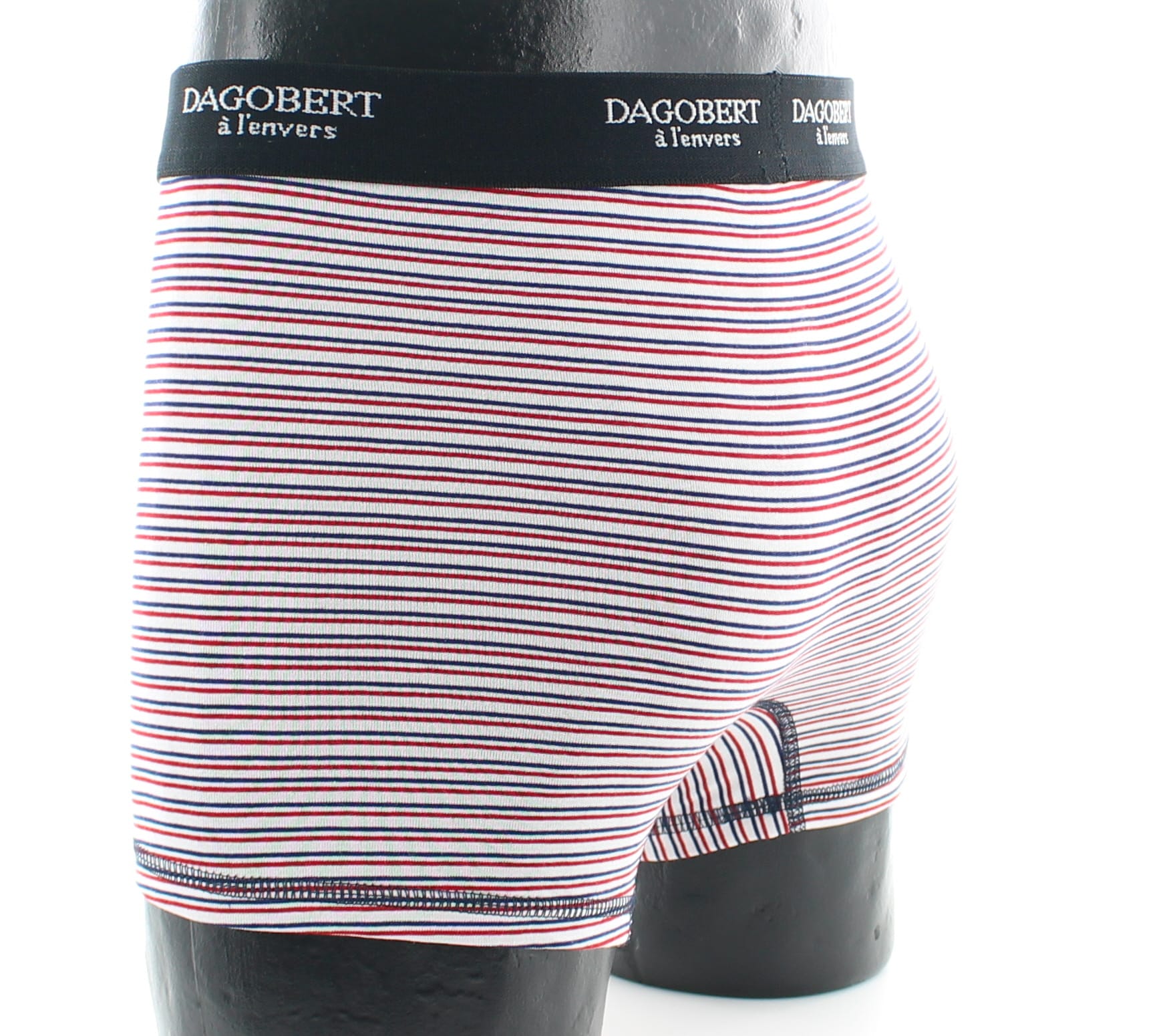 Boxer rayé "Croisière" - Marine/Blanc/Rouge BLANC-MARINE
