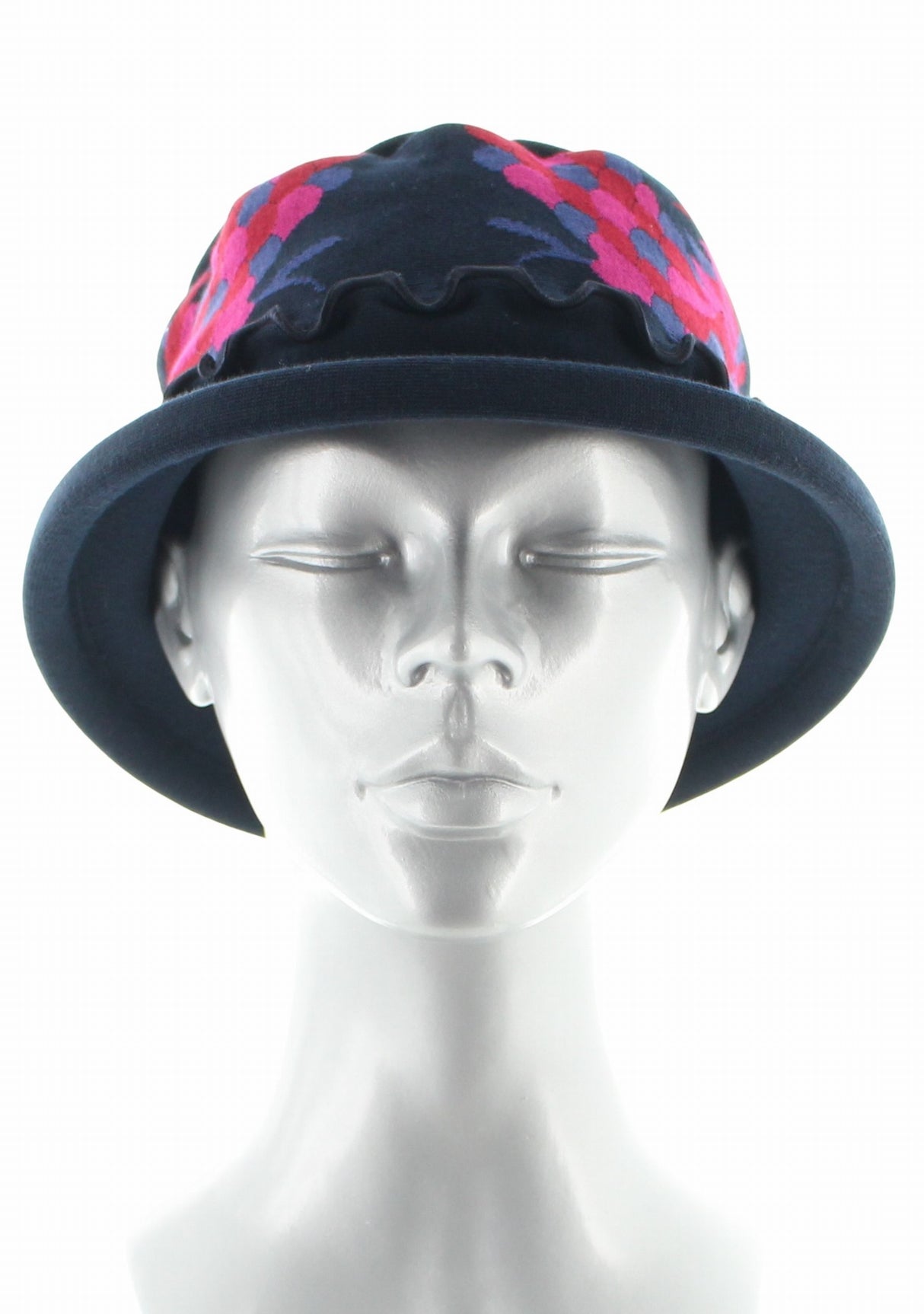 Chapeau femme coton Berthe Le Paon MARINE