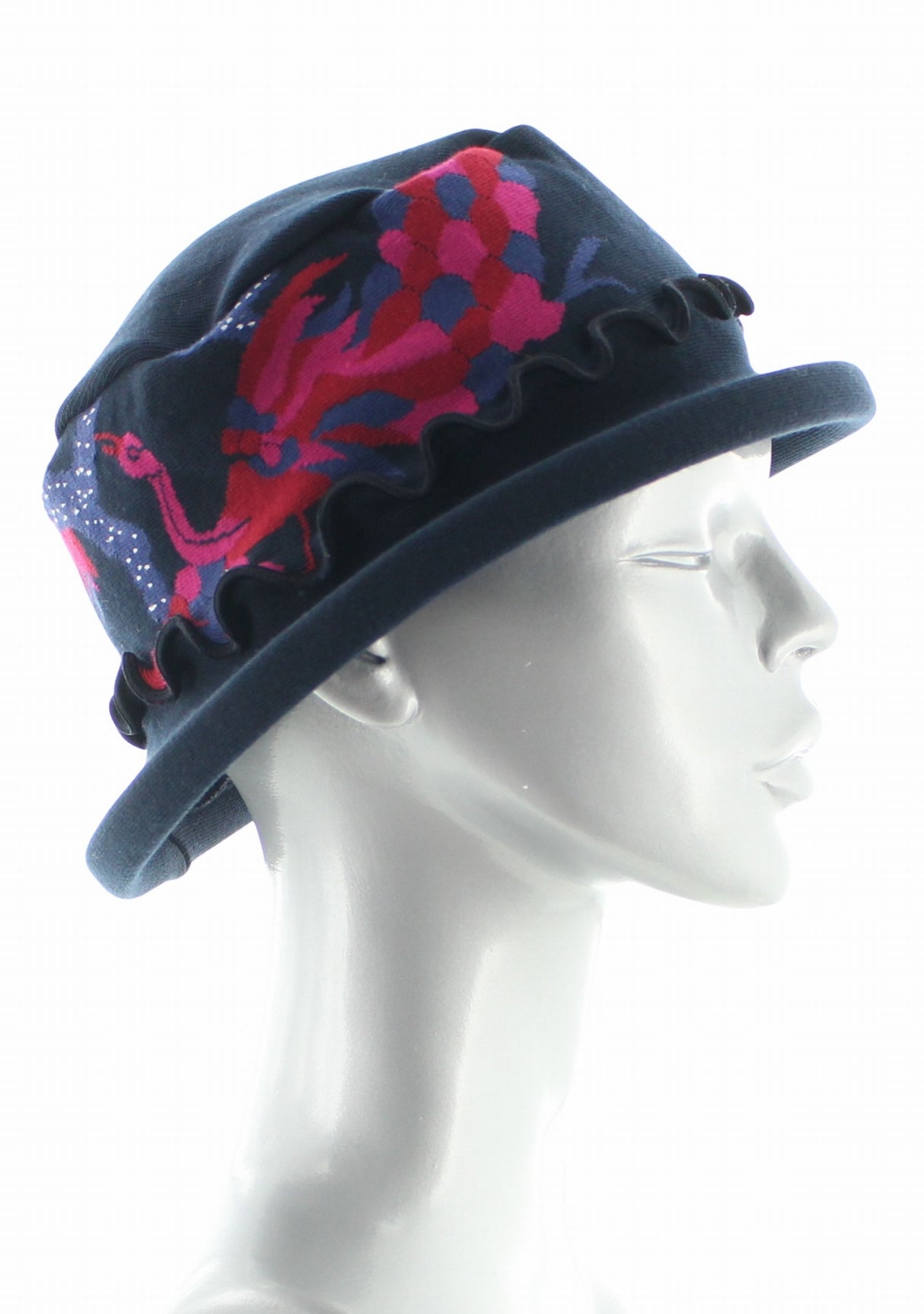 Chapeau femme coton Berthe Le Paon MARINE