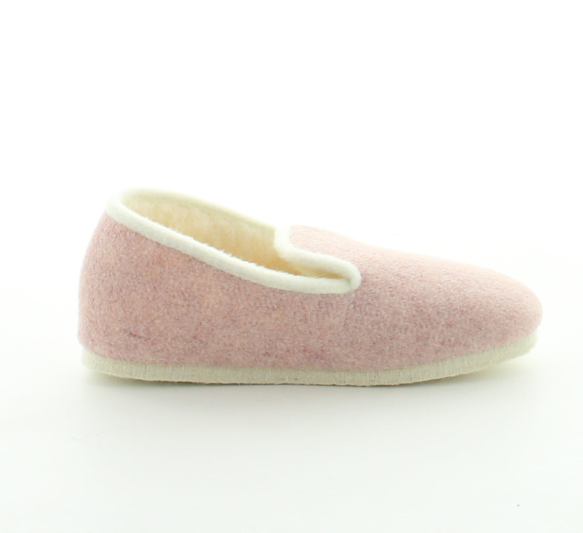 Charentaises femme laine rose chiné ROSE CHINE