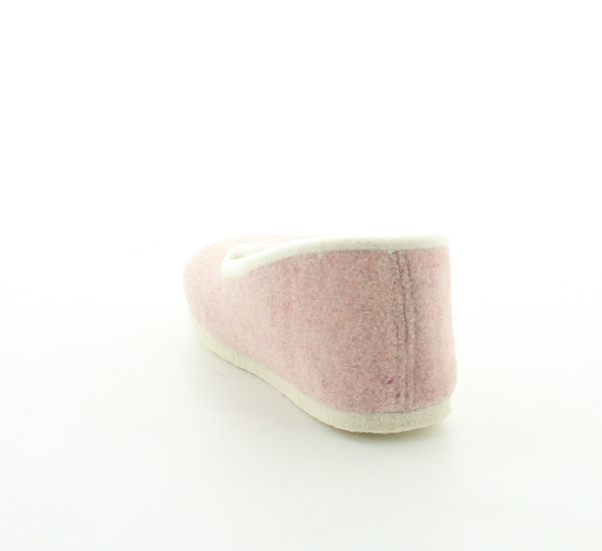 Charentaises femme laine rose chiné ROSE CHINE
