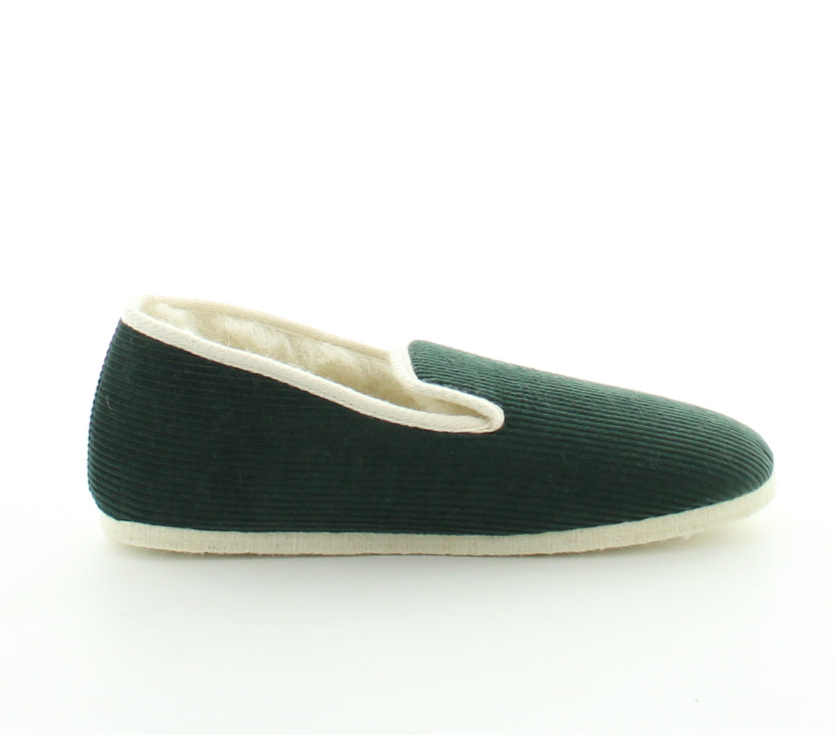 Charentaises mixtes laine vert sapin VERT SAPIN