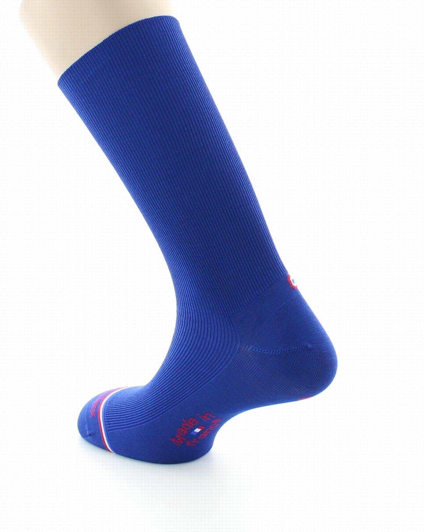 Chaussettes à côtes homme en fil d'Écosse sans élastique Victoire Bleu royal BLEU ROYAL