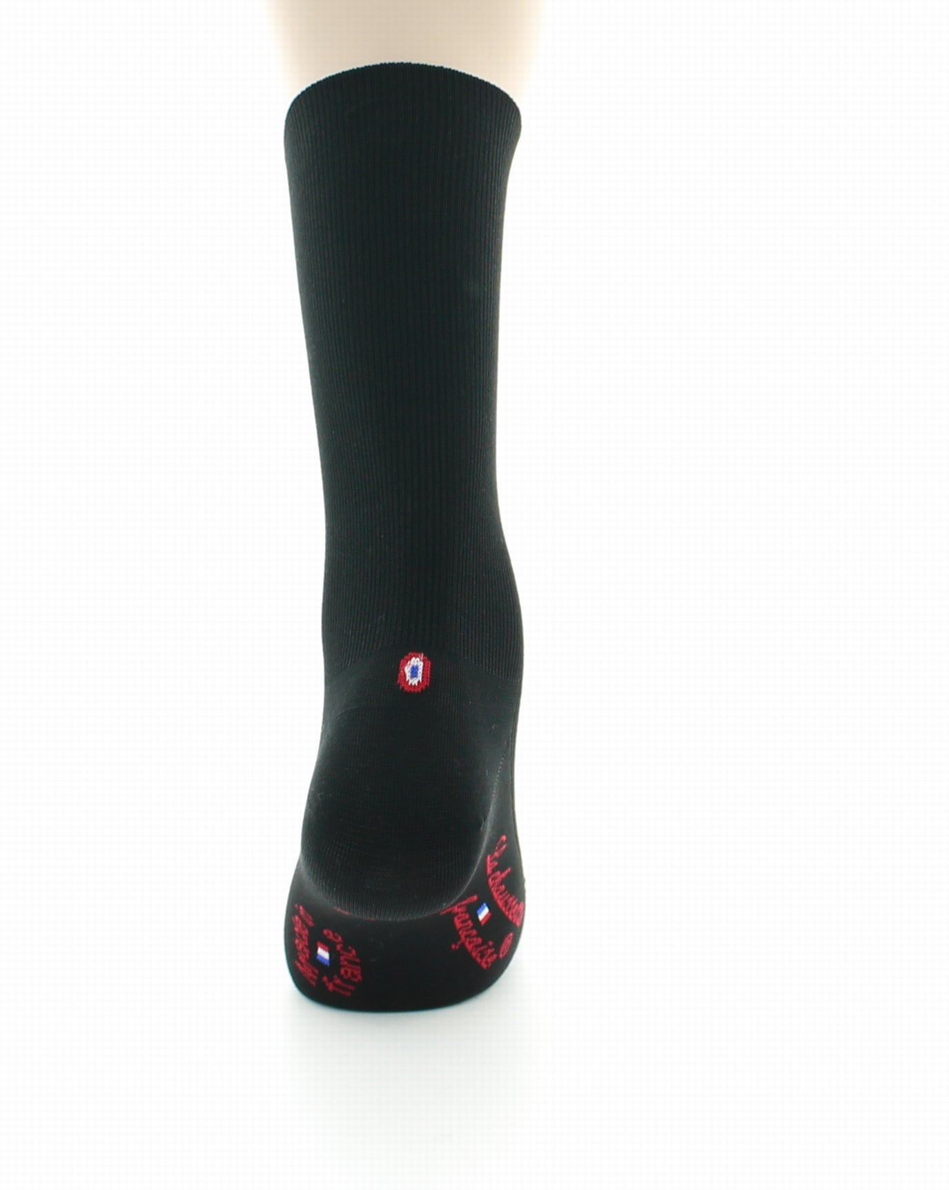 Chaussettes à côtes homme en fil d'Écosse sans élastique Victoire Noir NOIR