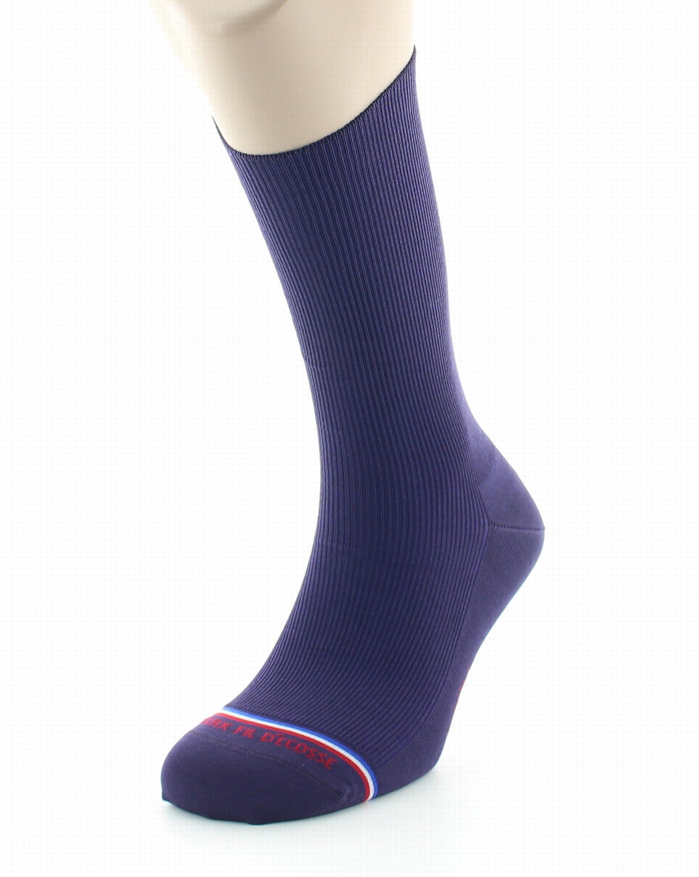 Chaussettes à côtes homme en fil d'Écosse sans élastique Victoire Vatican VATICAN