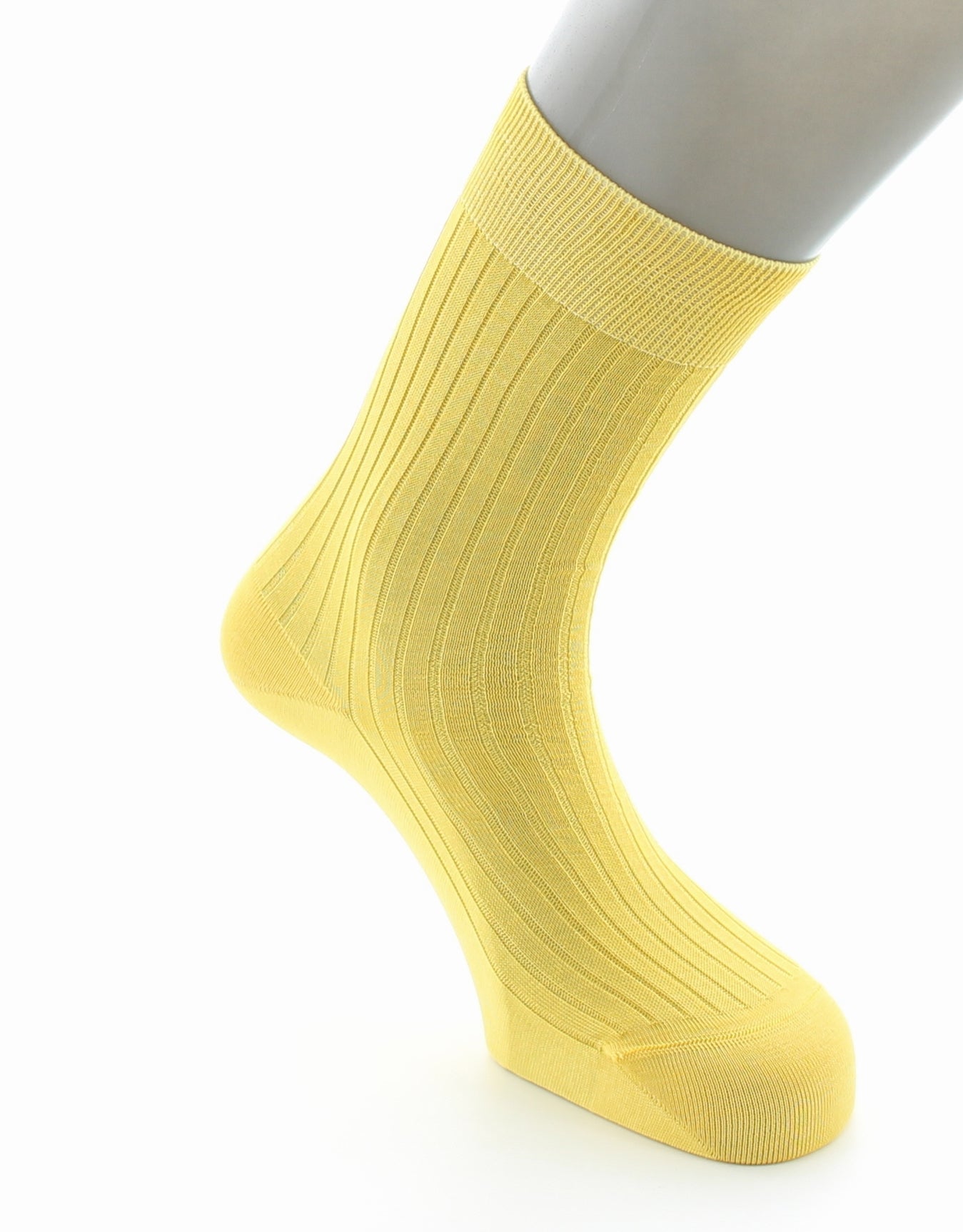 Chaussettes à côtes Pur coton fil d'Écosse supérieur CURRY