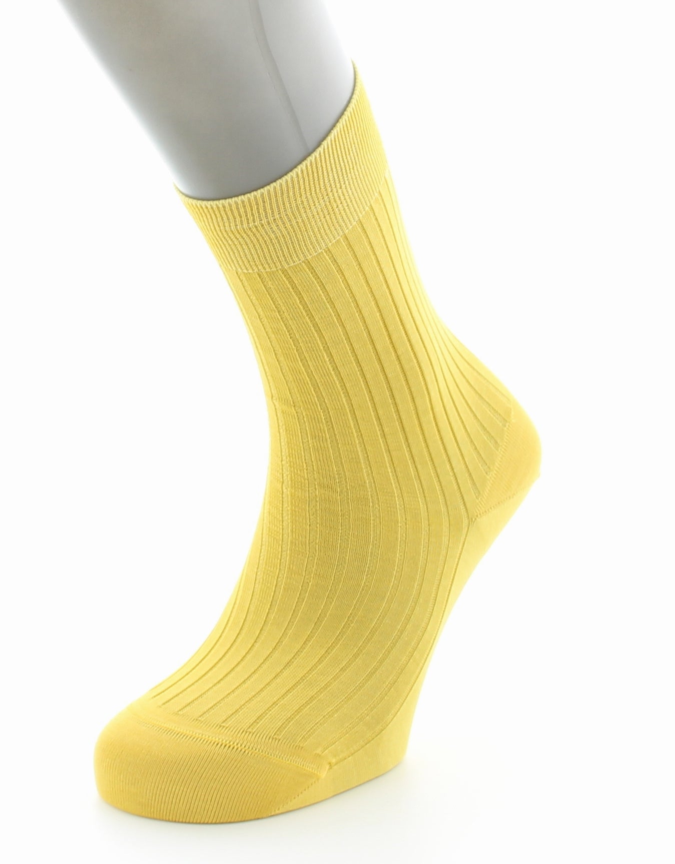 Chaussettes à côtes Pur coton fil d'Écosse supérieur CURRY