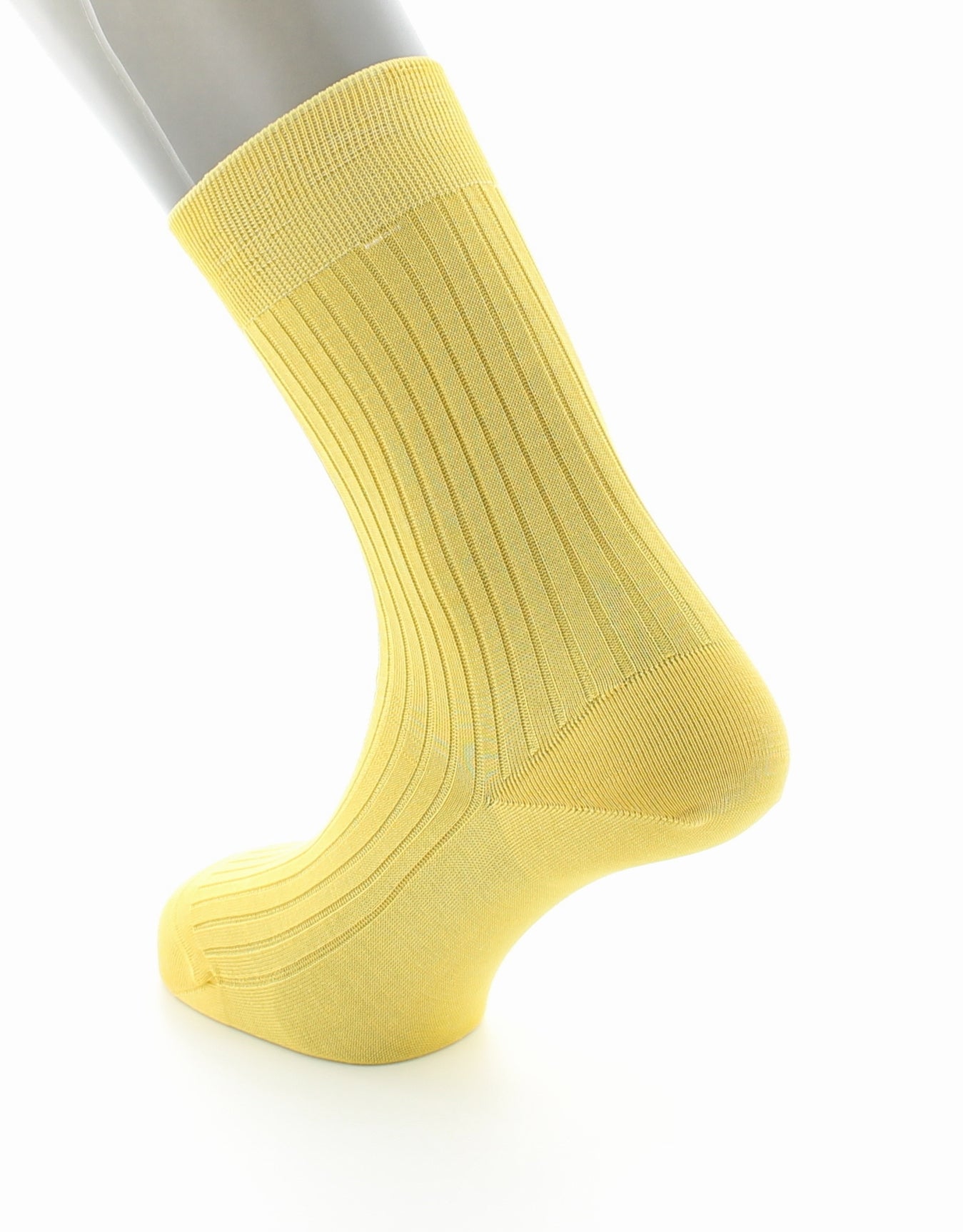 Chaussettes à côtes Pur coton fil d'Écosse supérieur CURRY