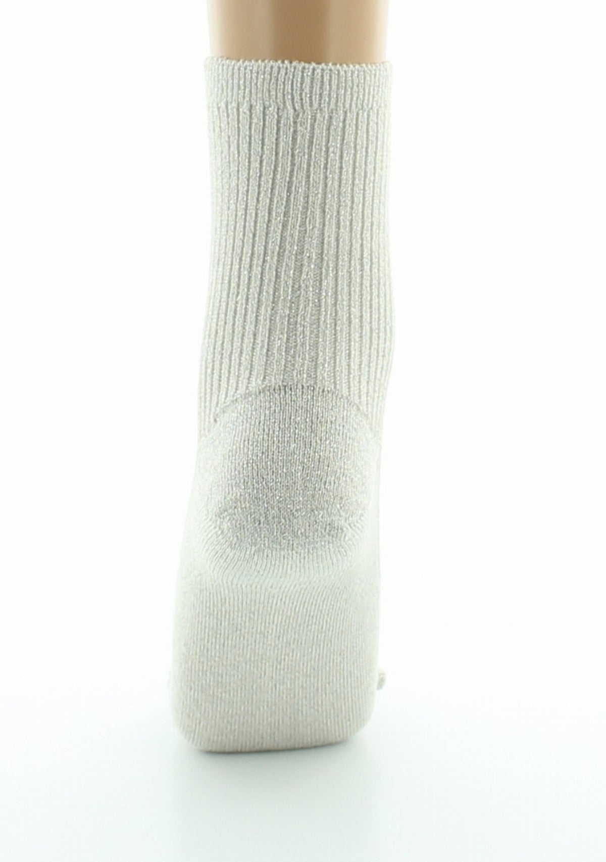 Chaussettes courtes femme en coton Argent - Perrin 1924 ARGENT