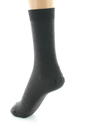 Chaussettes courtes femme en laine peignée mélangée MARRON