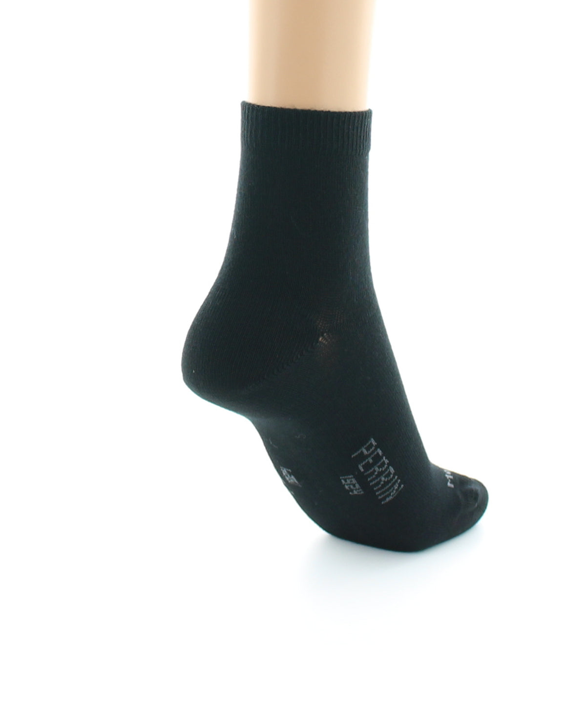 Chaussettes courtes mixtes en coton peigné NOIR