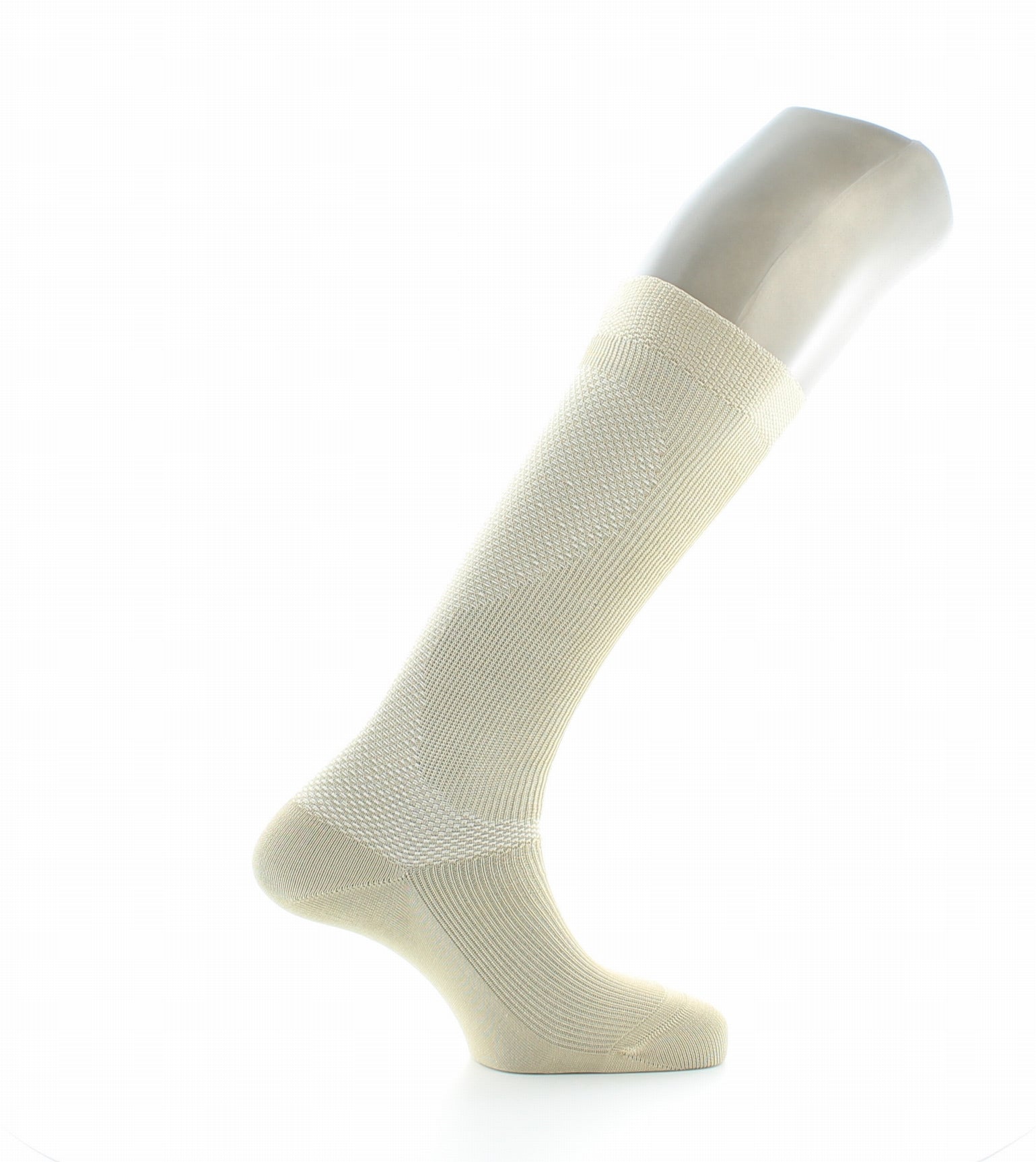 Chaussettes de compression mixte en coton fil d'Écosse BEIGE