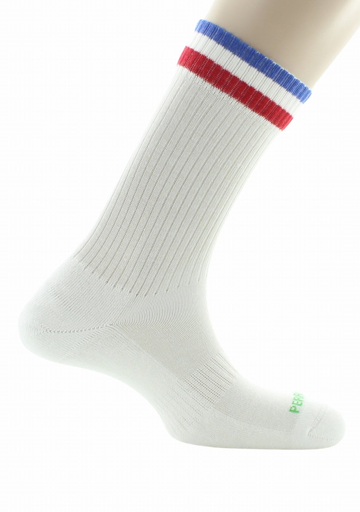 Chaussettes de sport mixtes en pur coton bio BLANC