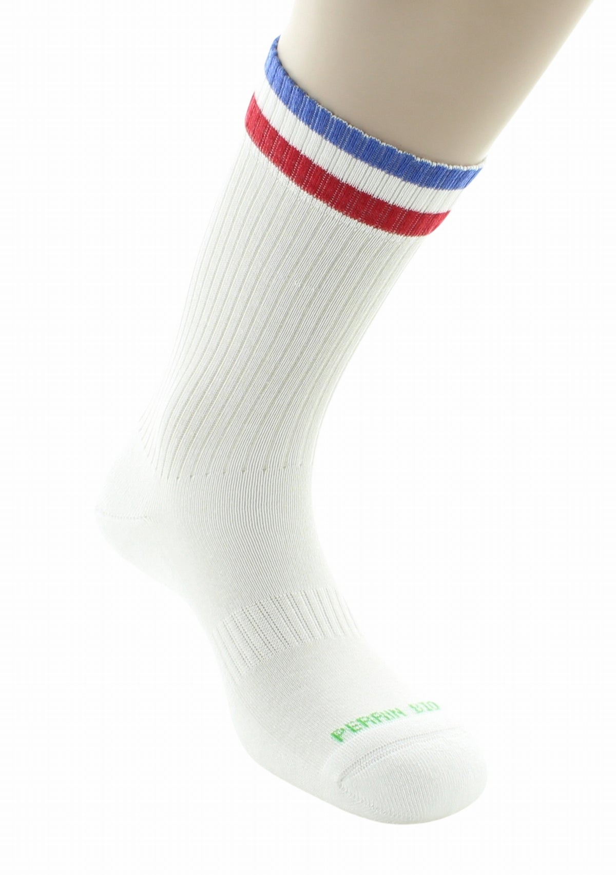 Chaussettes de sport mixtes en pur coton bio BLANC