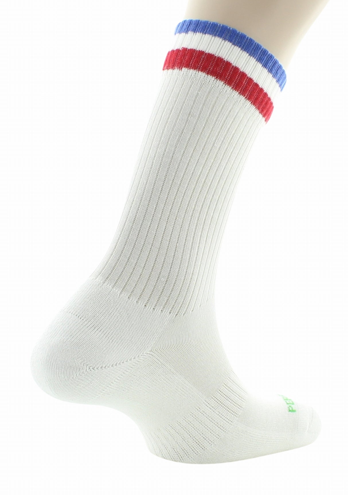 Chaussettes de sport mixtes en pur coton bio BLANC