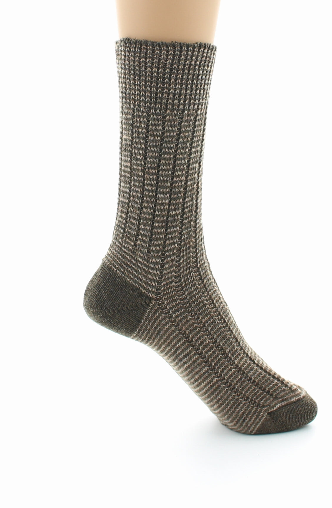 Chaussettes de travail homme Inusables en polyamide cardé MARRON
