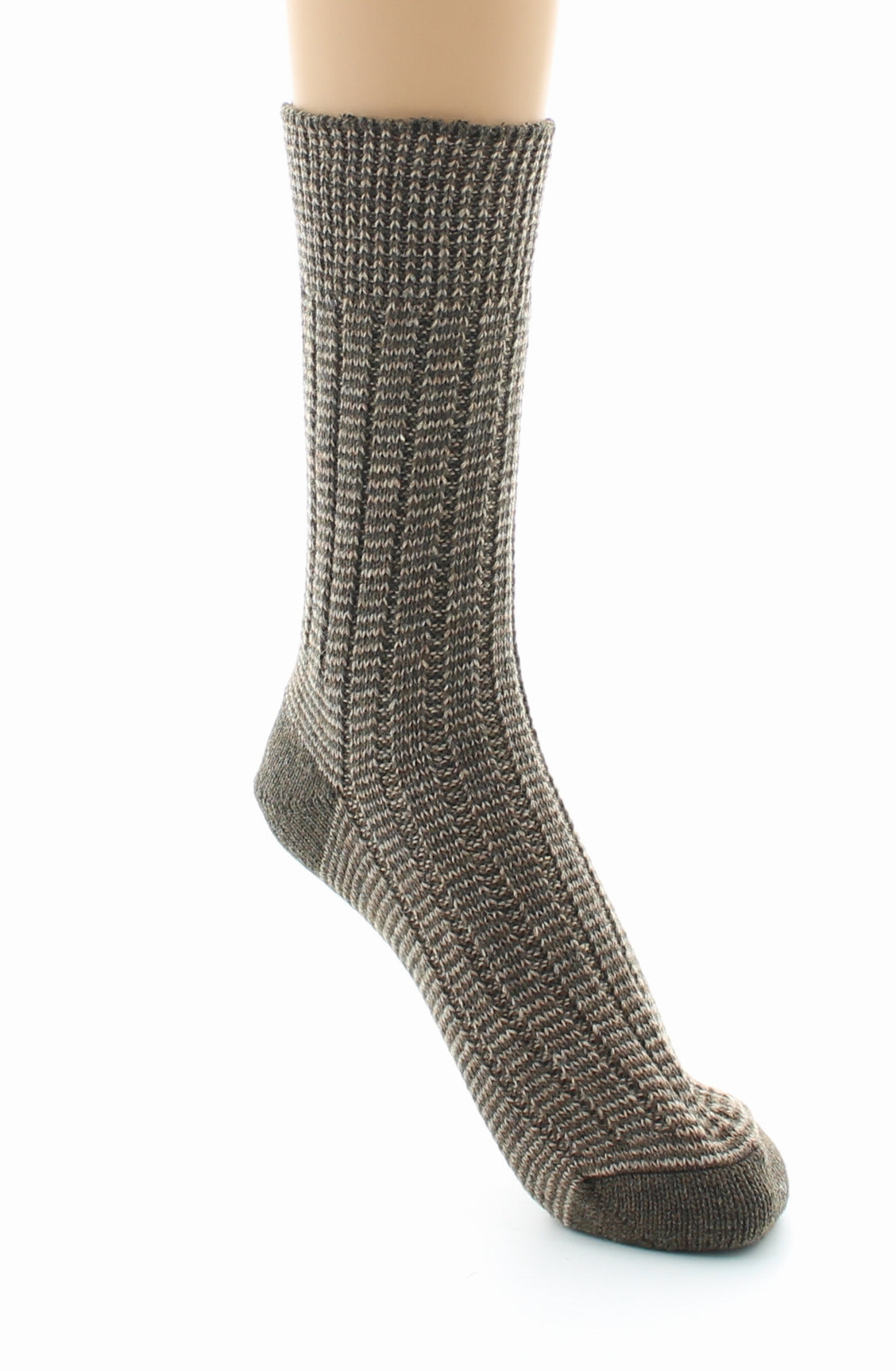 Chaussettes de travail homme Inusables en polyamide cardé MARRON