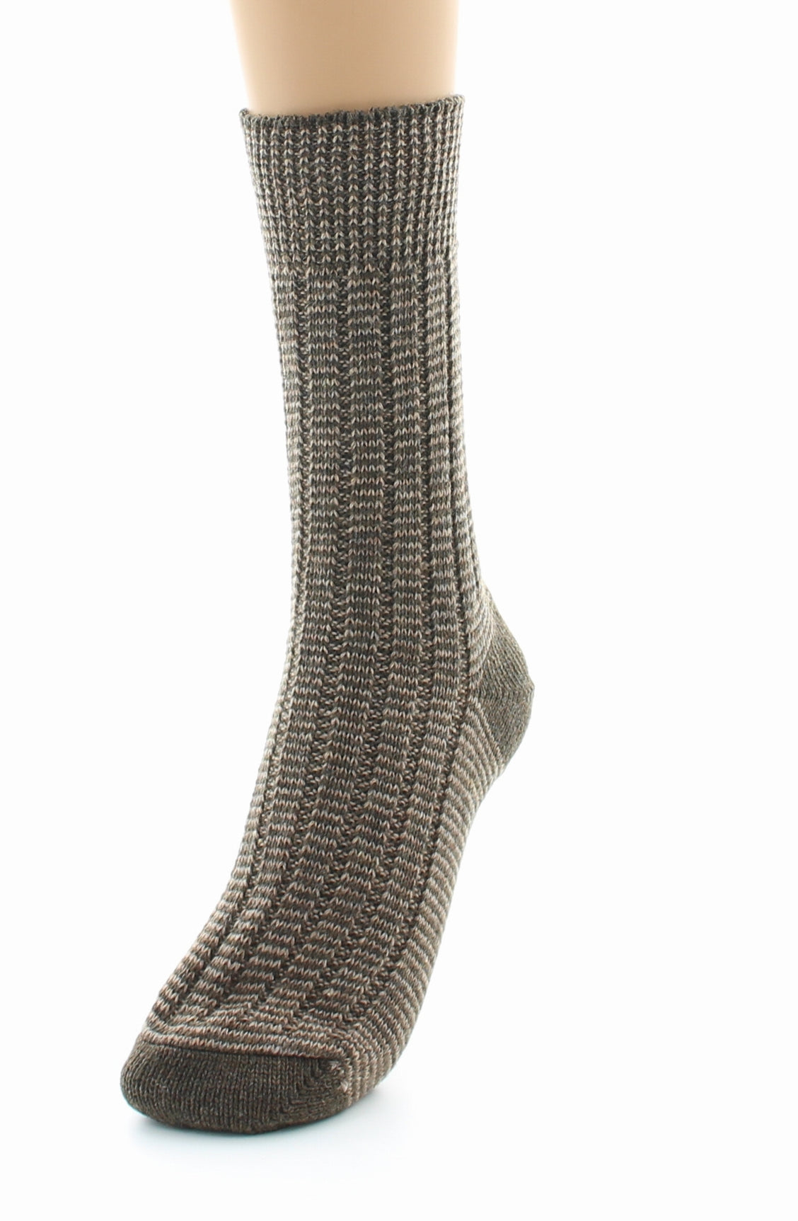 Chaussettes de travail homme Inusables en polyamide cardé MARRON